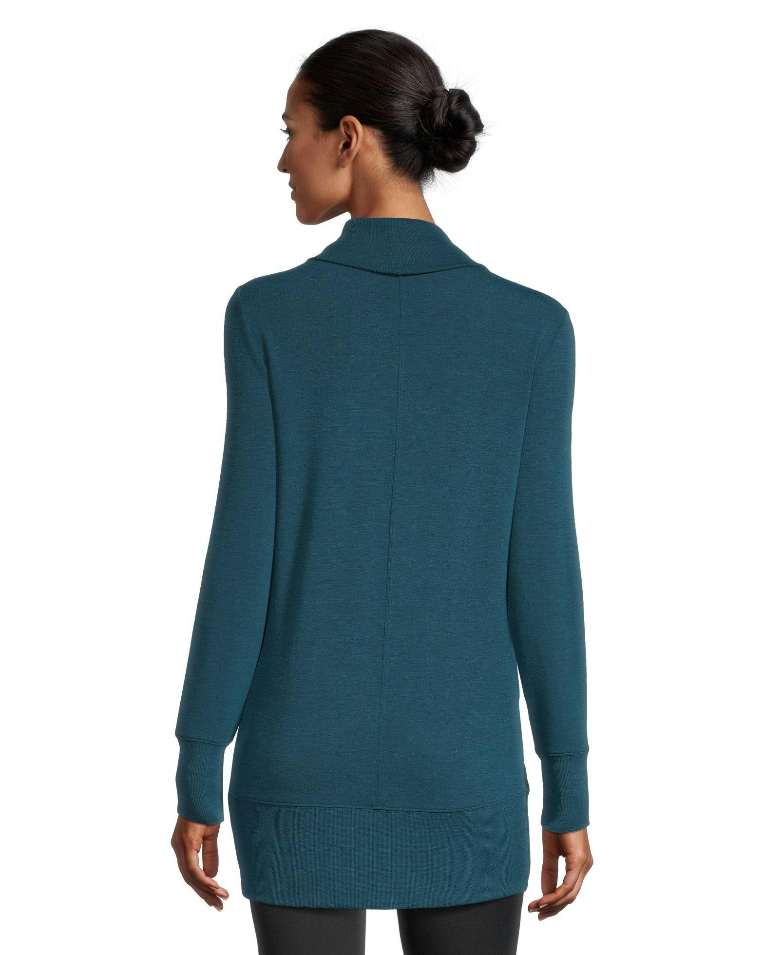 Shambhala Women's Semi-Fitted French Terry Open Cardigan