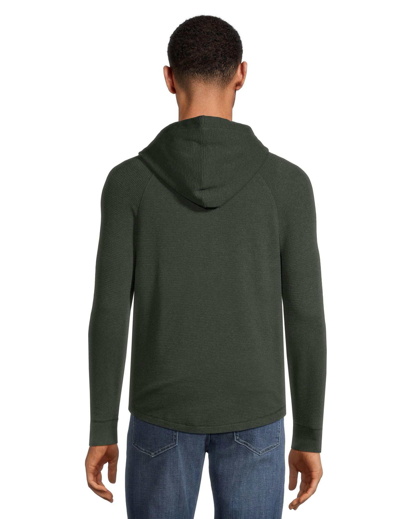 Denver Hayes Men's Long Sleeve Waffle Raglan Hoodie