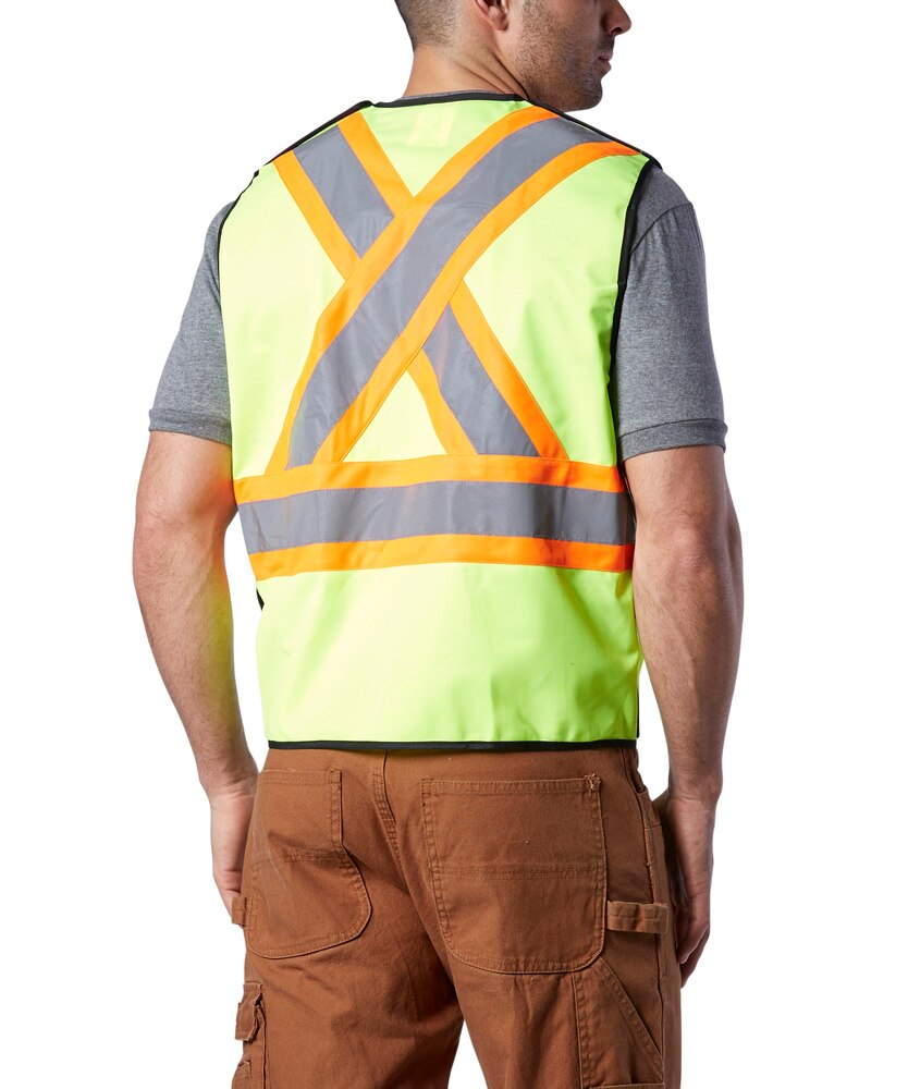 Workhorse Men's CSA Approved Hi-Viz, 5-Point Tear Away Traffic Vest