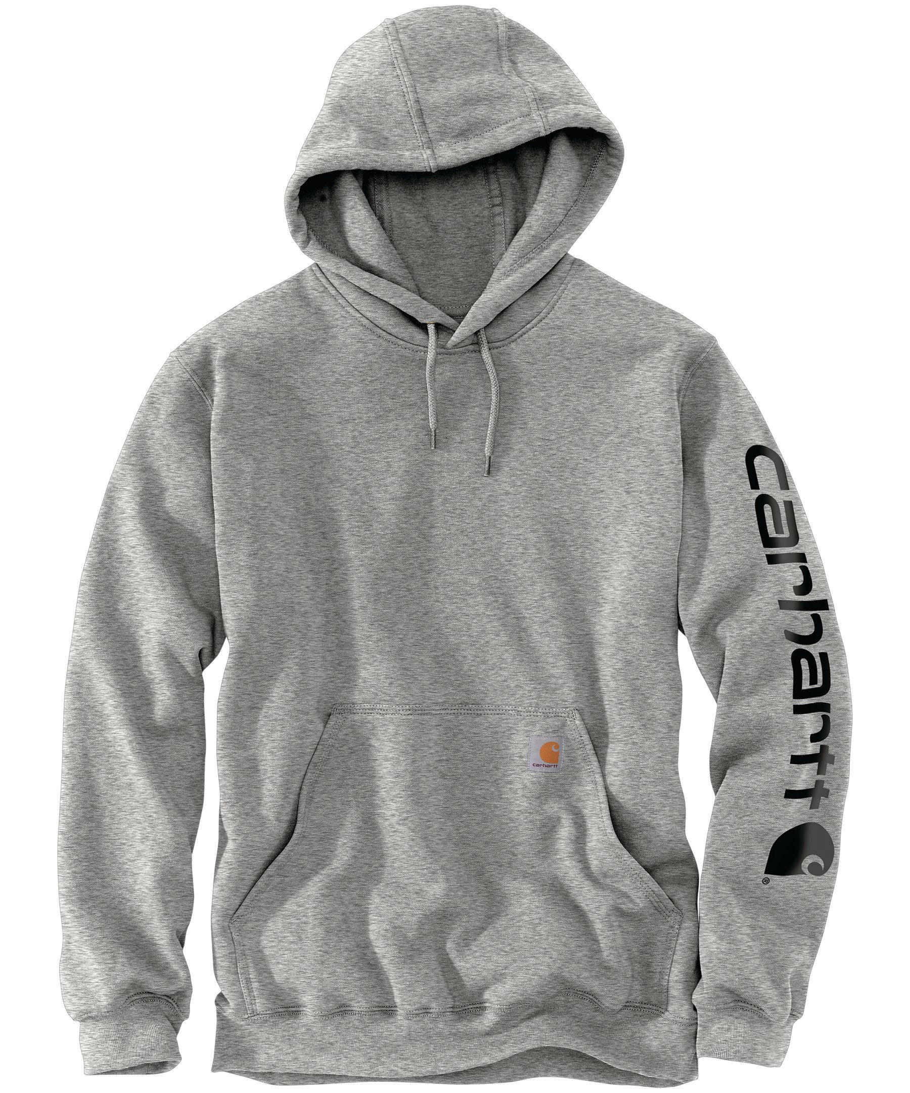 Carhartt Men's Midweight Hooded Logo Sleeve Sweatshirt