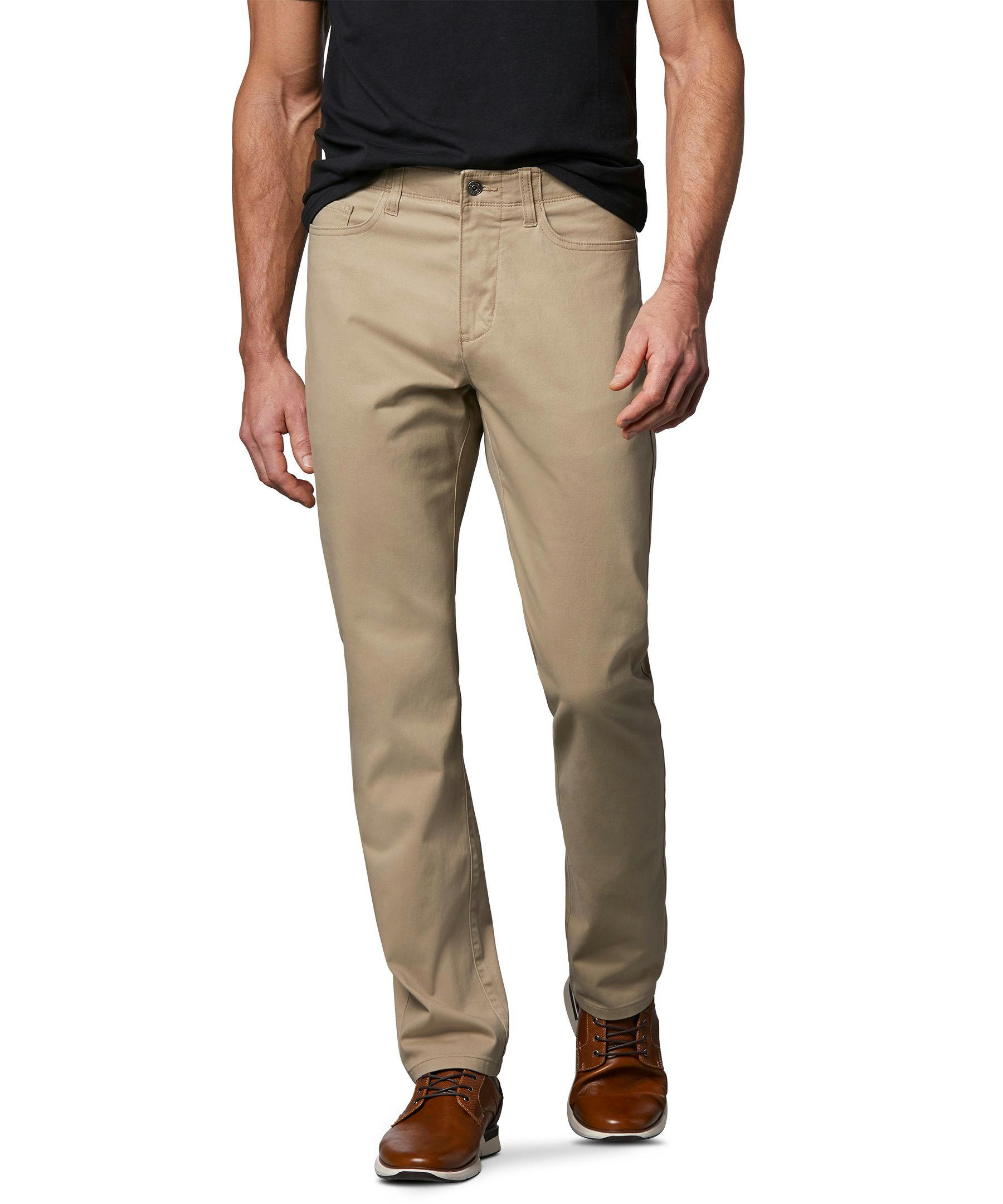 Denver Hayes Men's Stretch 5 Pocket Athletic Chino Pants