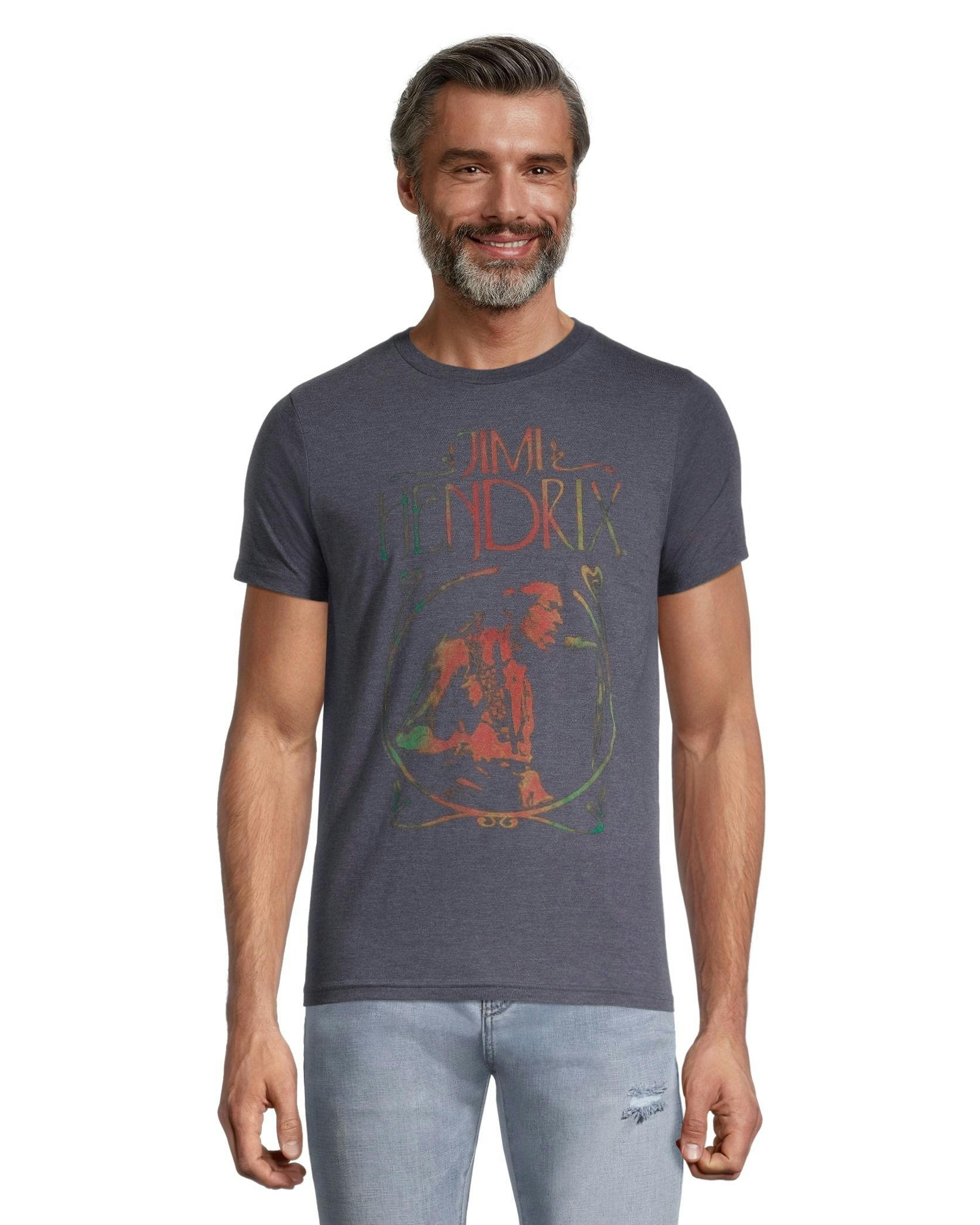 Logo T-Shirt Men's Jimi Hendrix Crewneck Graphic T Shirt