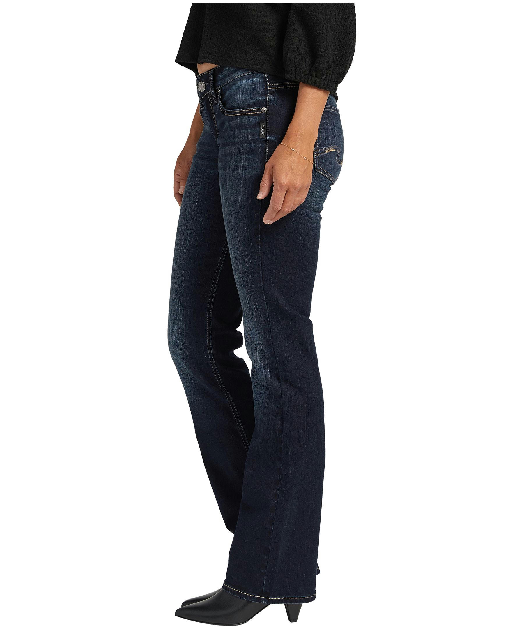 Silver Women's Britt Low Rise Slim Bootcut Jeans