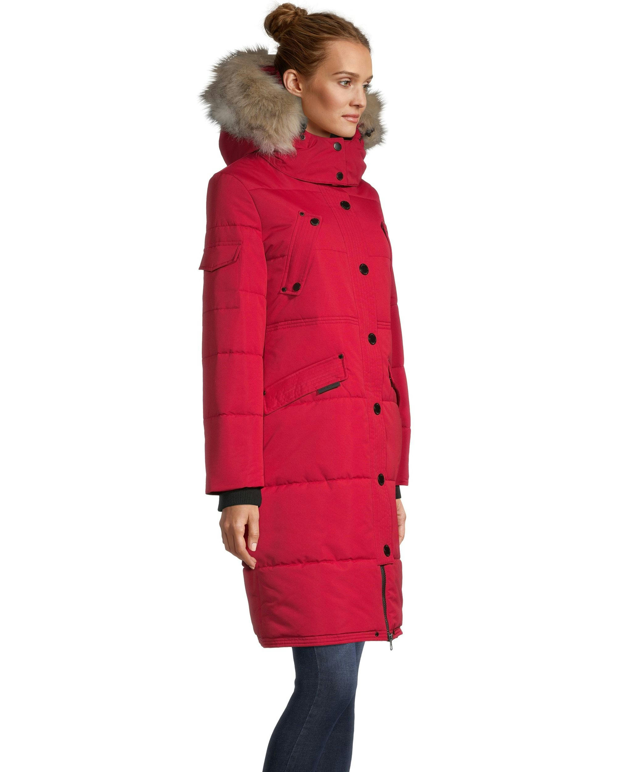 Noize Women's Kaylee Long Quilted Parka Jacket