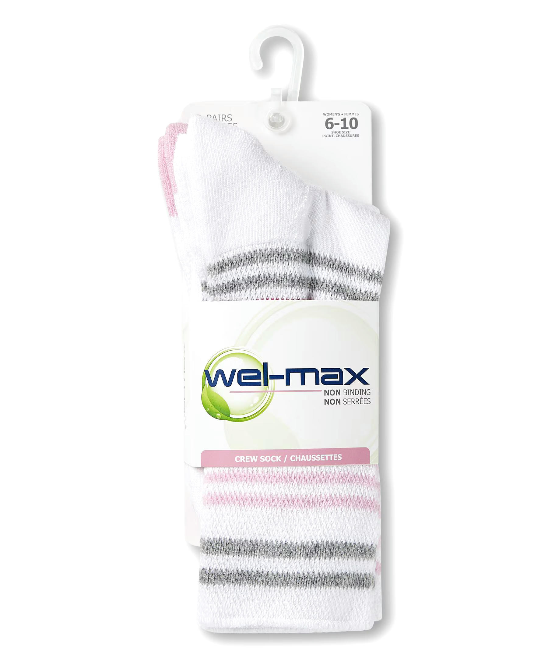 Welmax Women's Non-Binding Socks, 2 Pack
