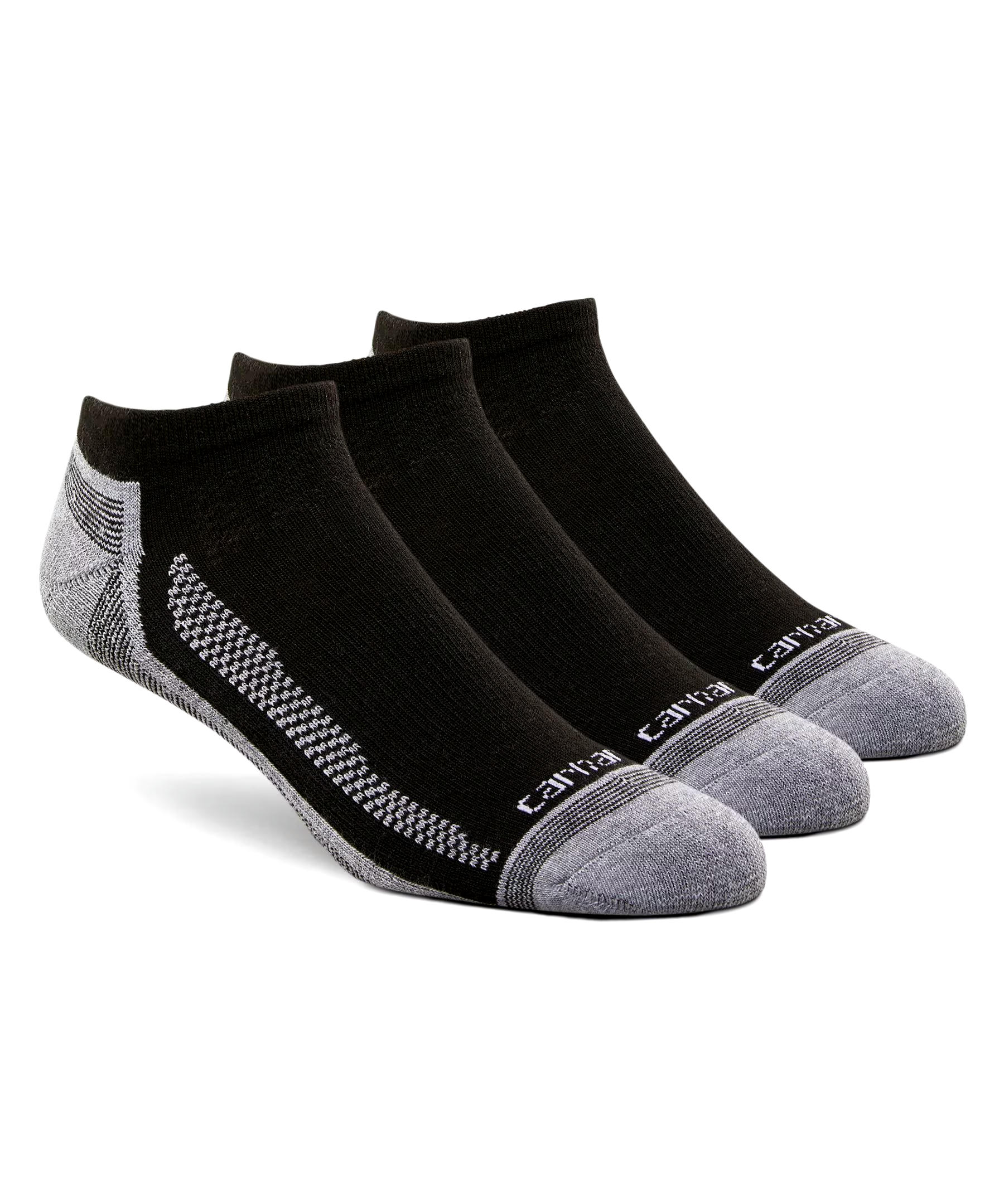 Carhartt Men's Force Midweight Low-Cut Work Socks - 3-Pack