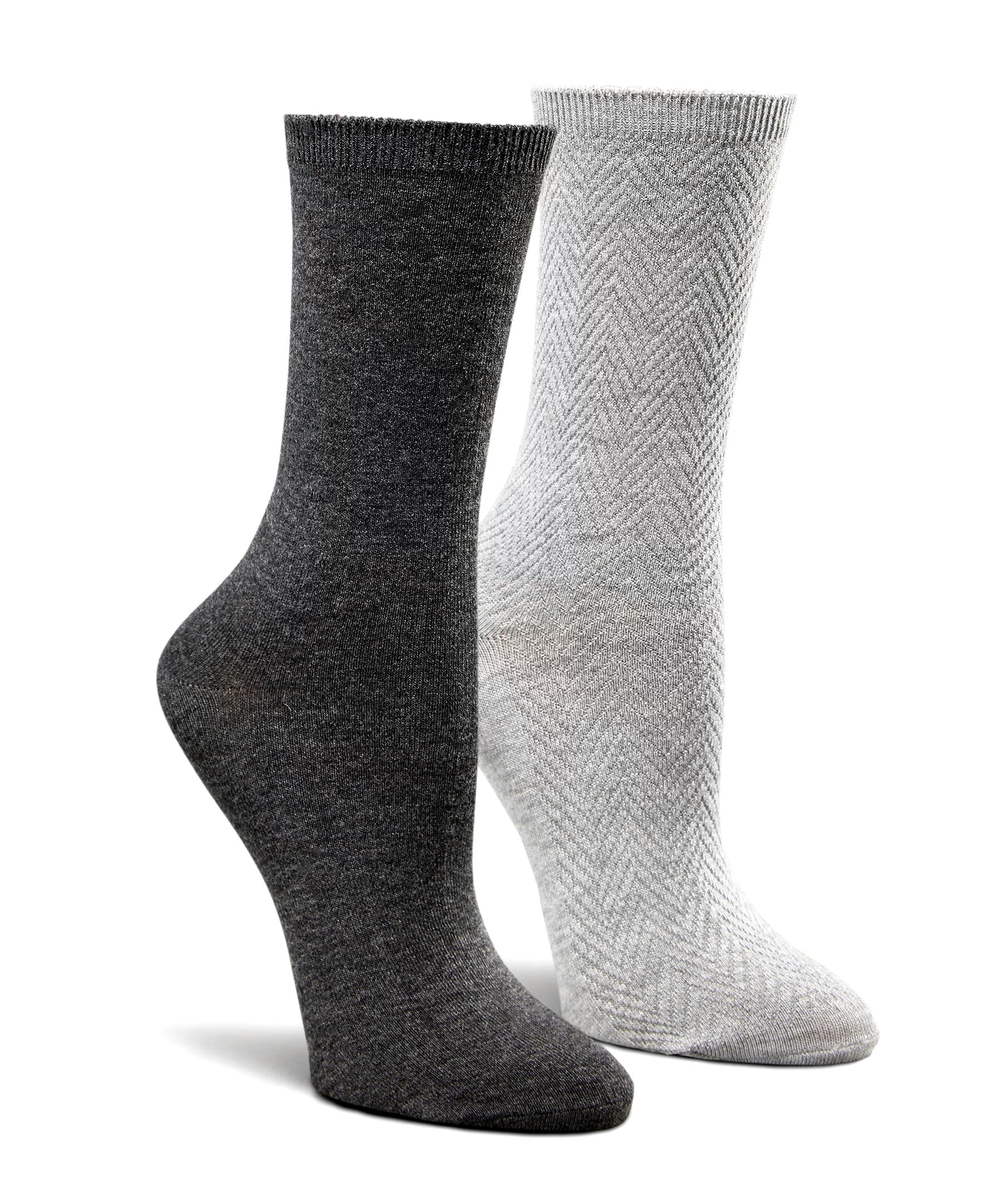 Denver Hayes Women's 2 Pack Bamboo Crew Socks