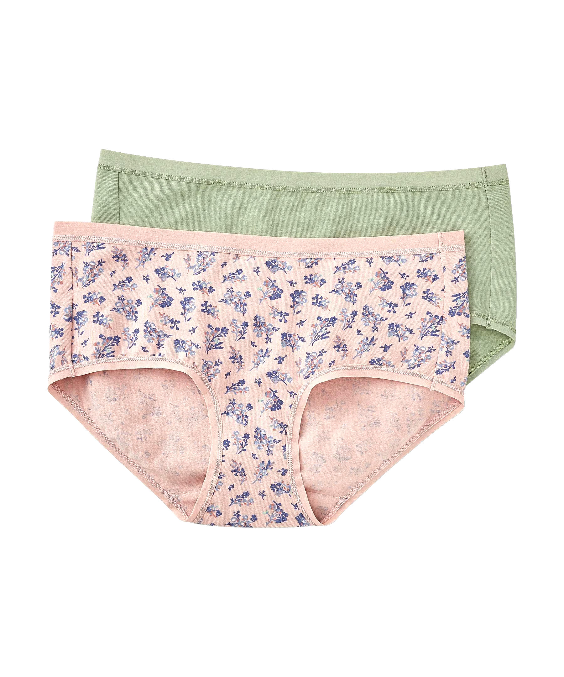 Denver Hayes Women's 2 Pack 4 Way Stretch Perfect Fit Hip Hugger Underwear Briefs