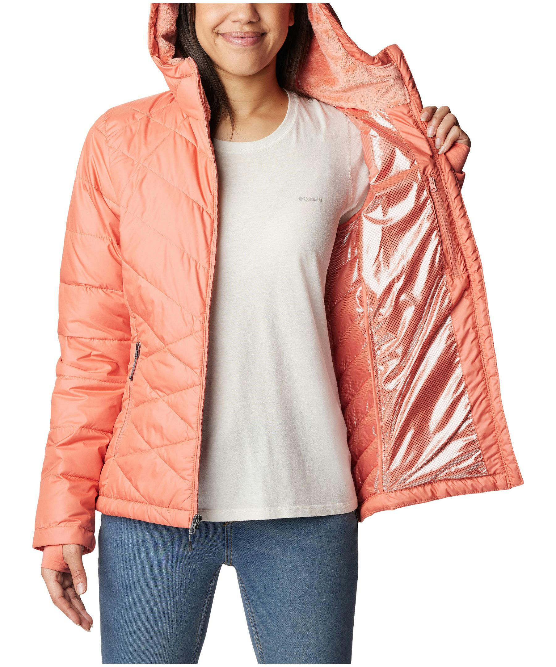 Columbia Women's Heavenly Omni-Heat Water Resistant Insulated Hooded Jacket