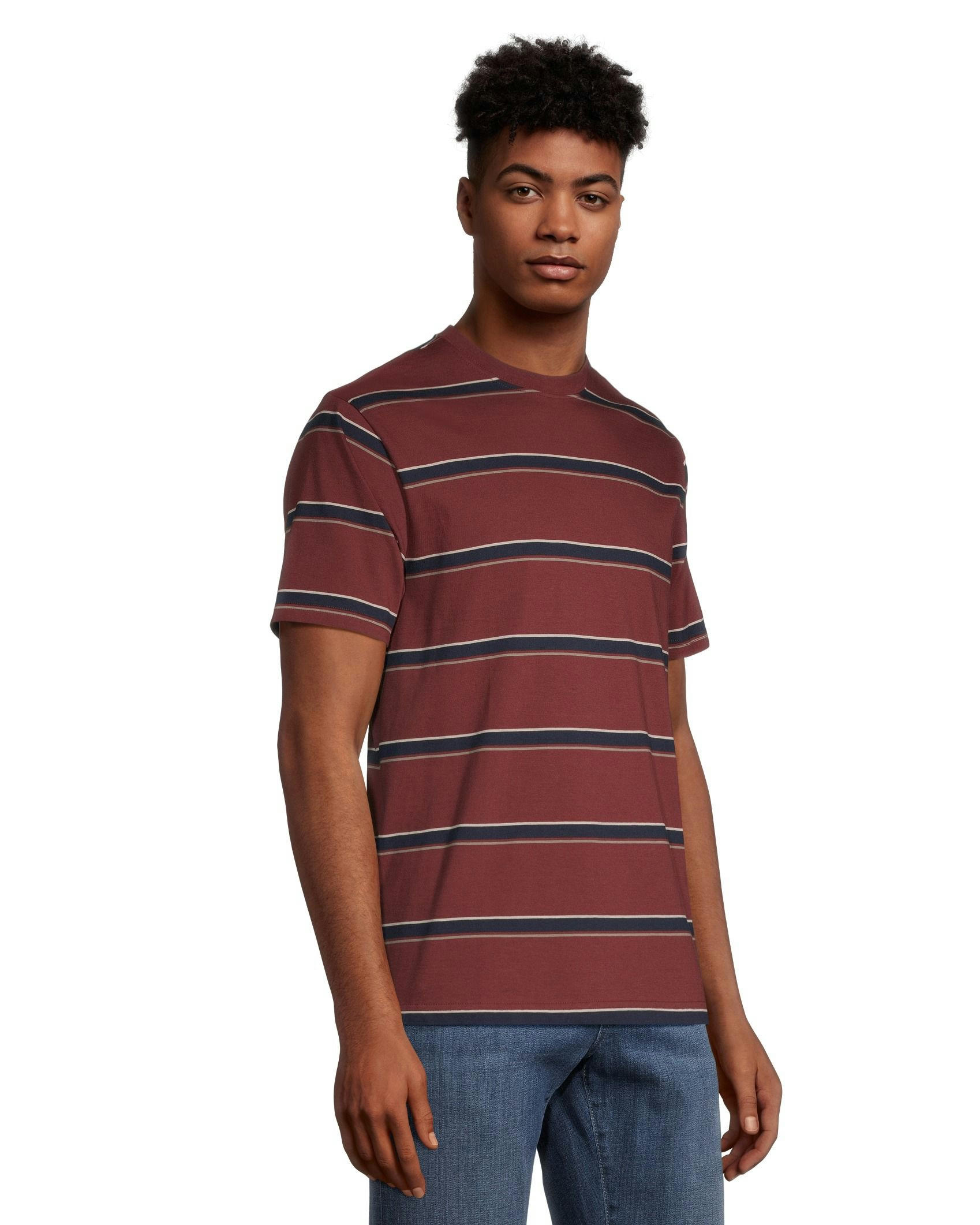 Denver Hayes Men's 50 Wash Classic Fit Crew Neck T Shirt