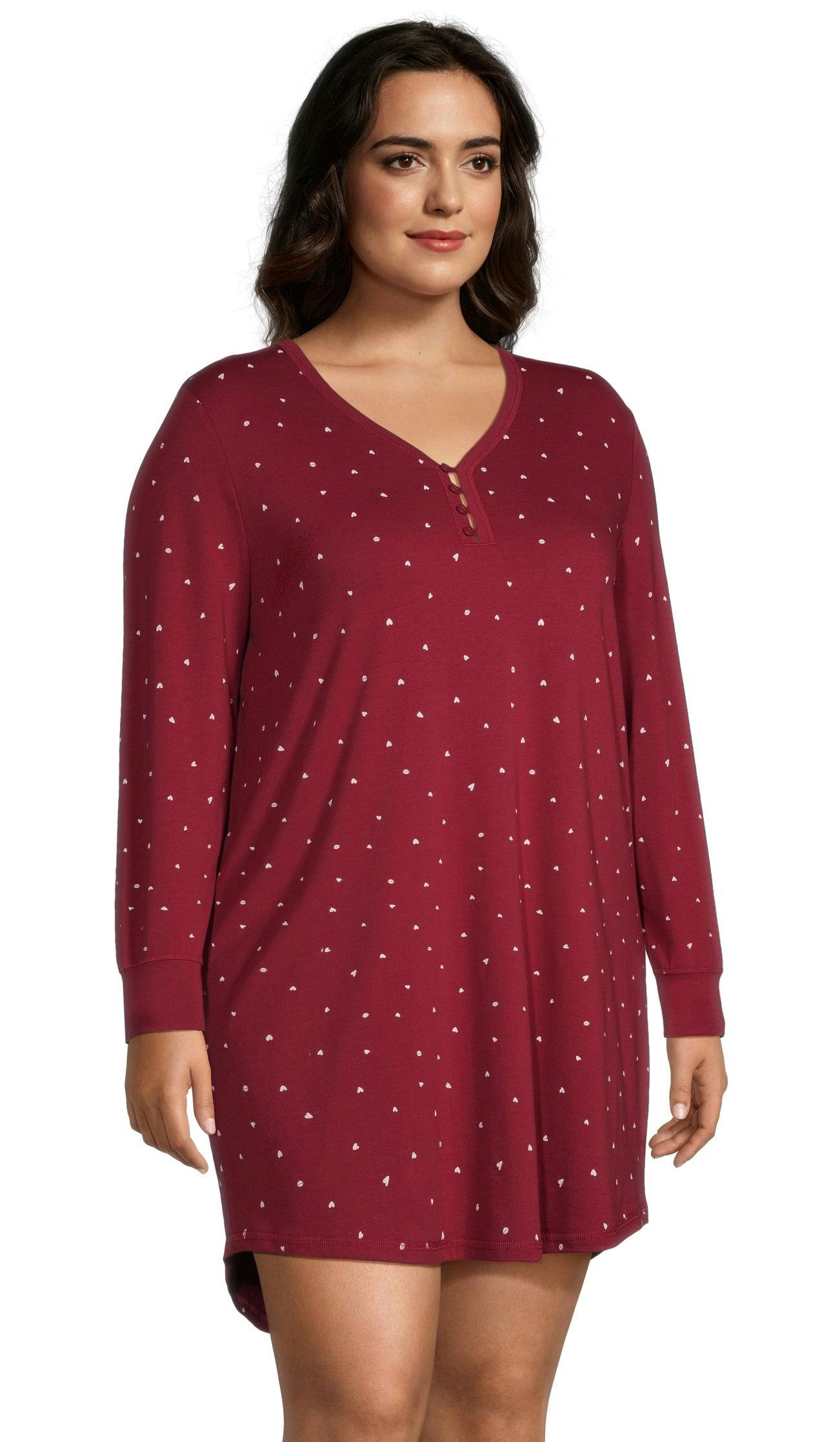 Denver Hayes Women's Jersey Henley Night Shirt