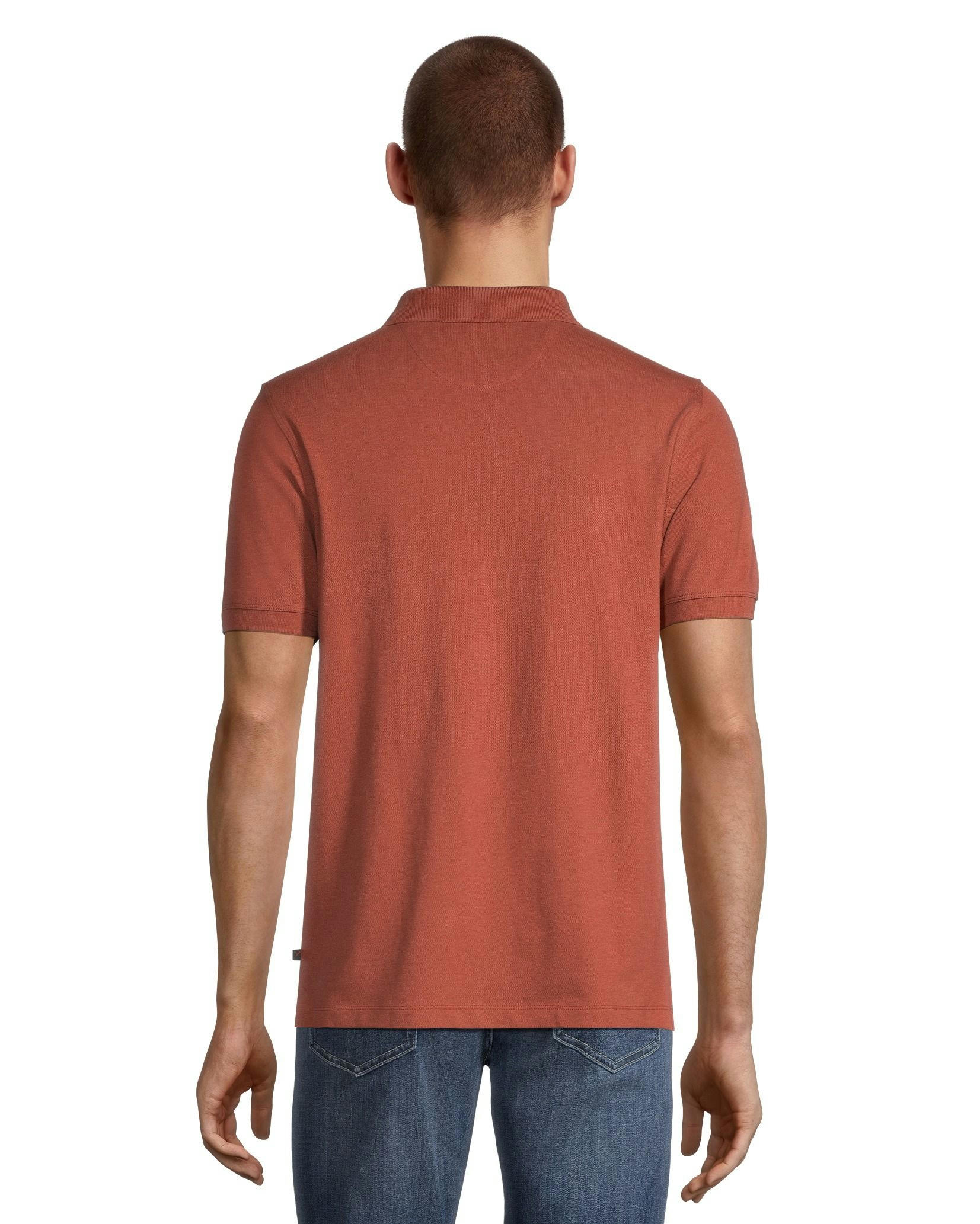 Denver Hayes Men's 50 Wash Stretch Short Sleeve Modern Fit Pique Polo Shirt