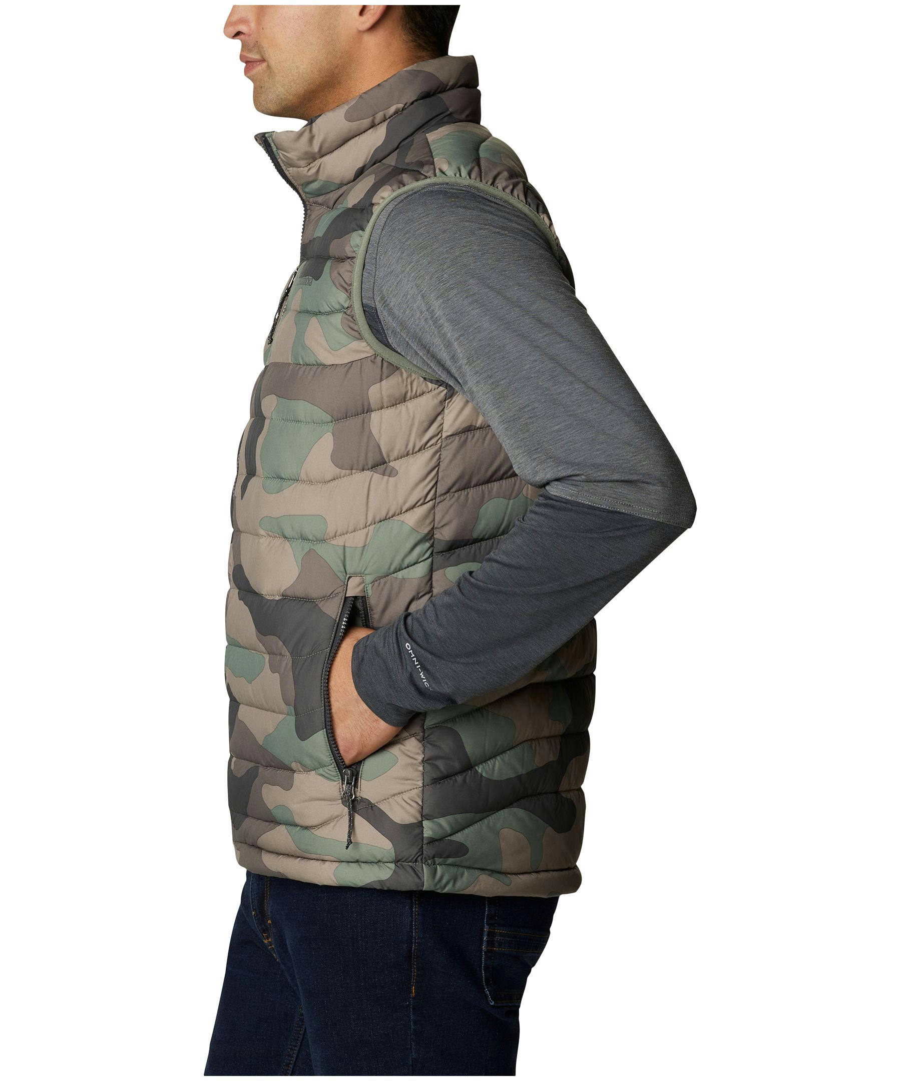 Columbia Men's Powder Lite Water Resistant Omni-Heat Insulated Vest Jacket