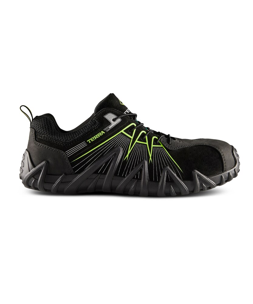 Terra Men's Spider X Composite Toe Composite Plate Athletic Safety Shoes - Black