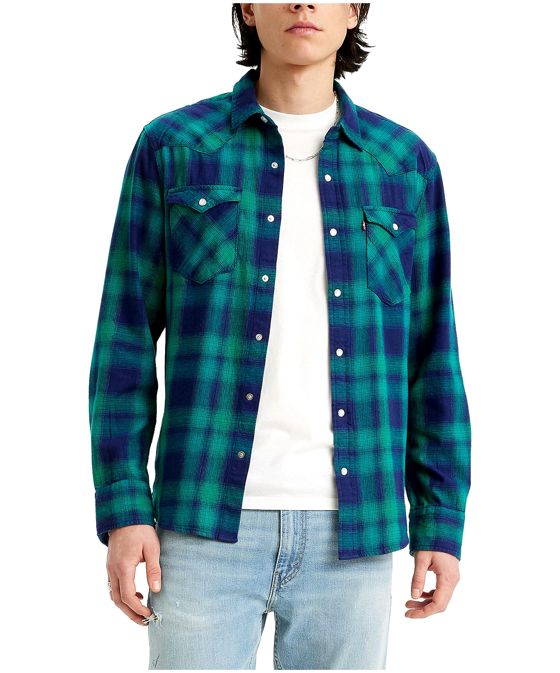 Levi's Men's Classic Western Standard Snap Close Flannel Shirt