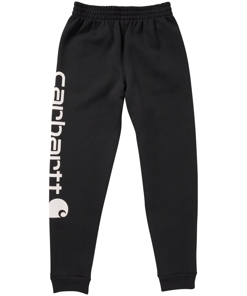 Carhartt Kids' Unisex Logo Print Fleece Sweatpants with Elasticated Waistband