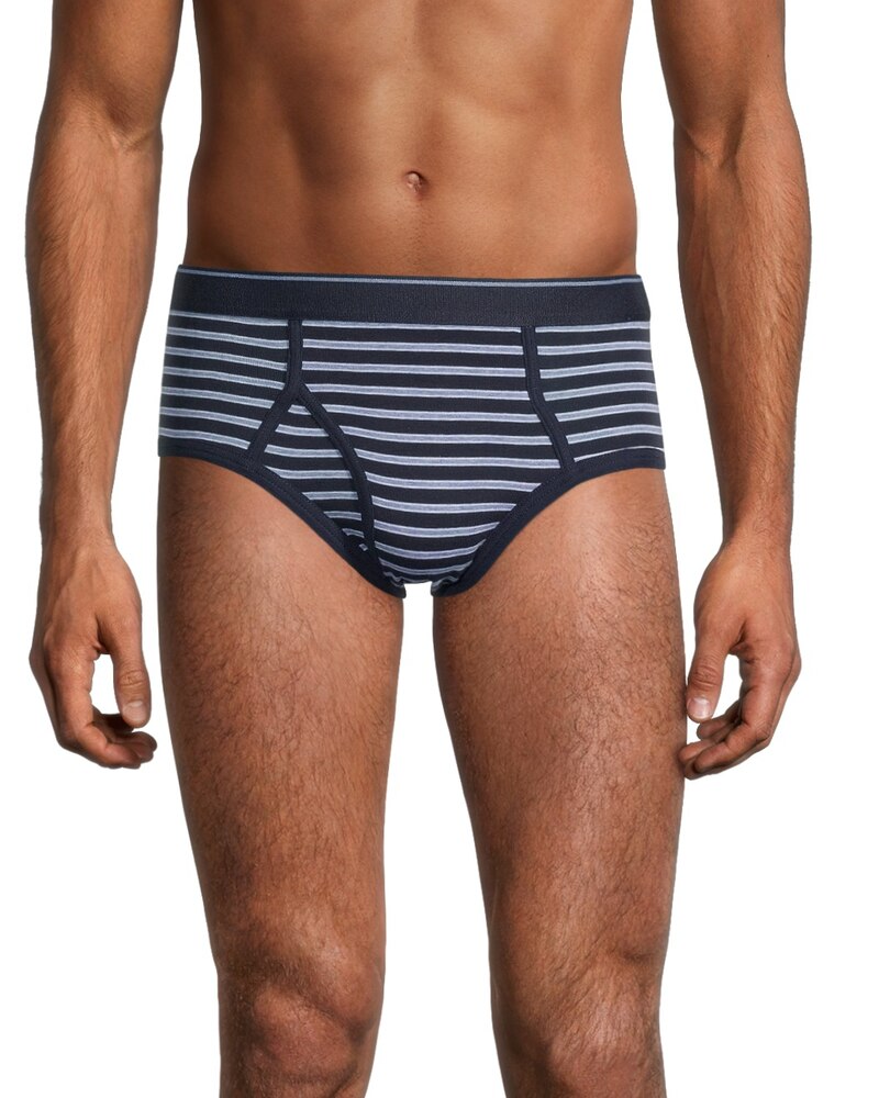 Denver Hayes Men's 3 Pack Yarn Dye Basic Briefs