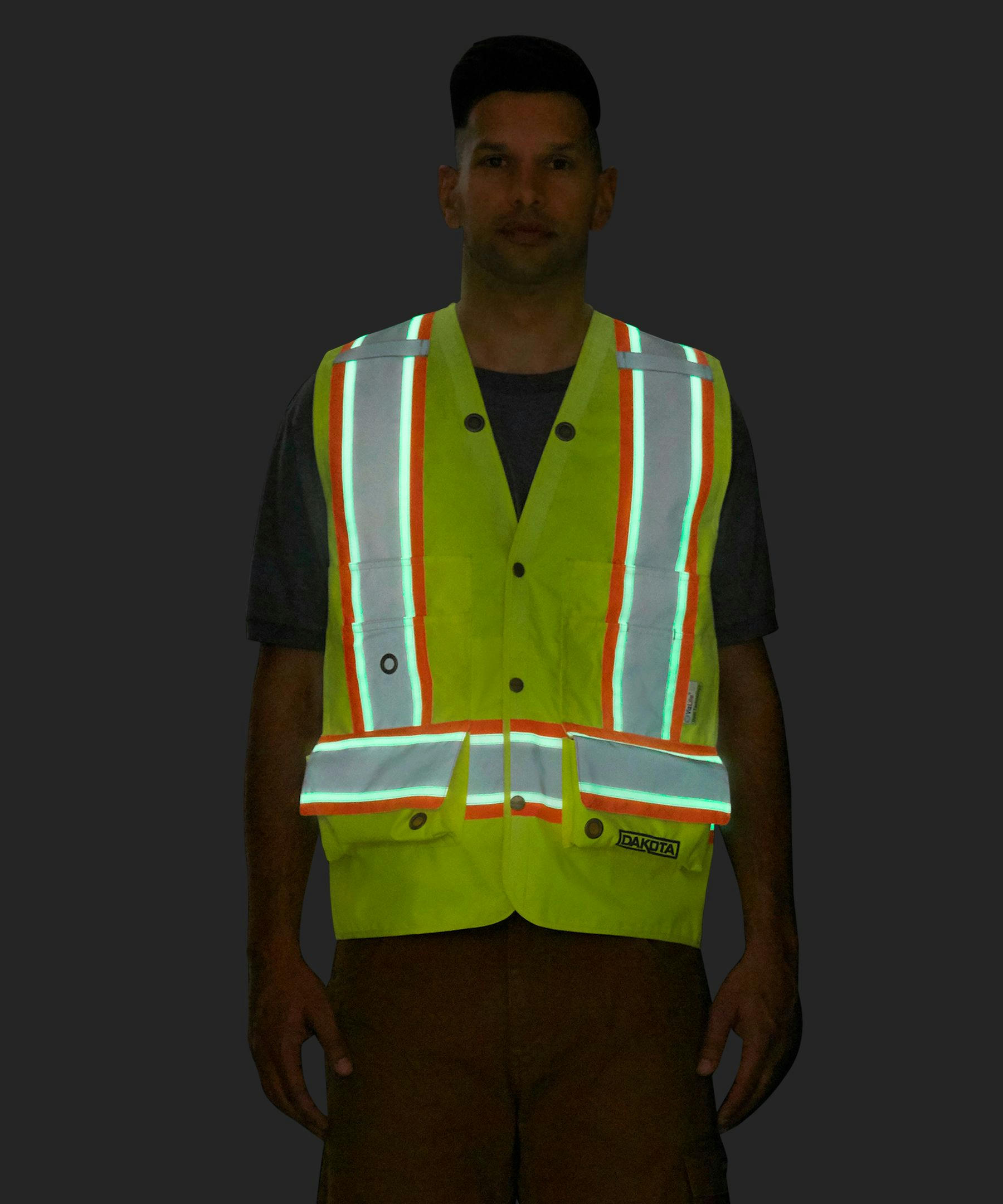 Dakota WorkPro Series Men's VizLite DT Class 2 300D Surveyor's Vest
