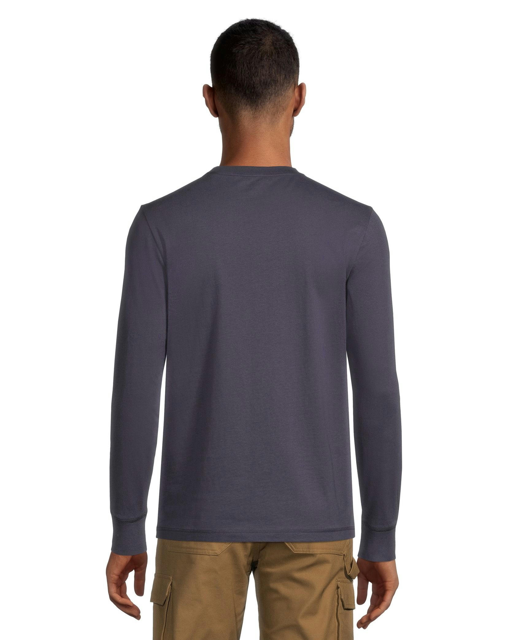 Dakota WorkPro Series Men's Bye LA Graphic Long Sleeve Crewneck Ultrasoft Cotton Work T Shirt