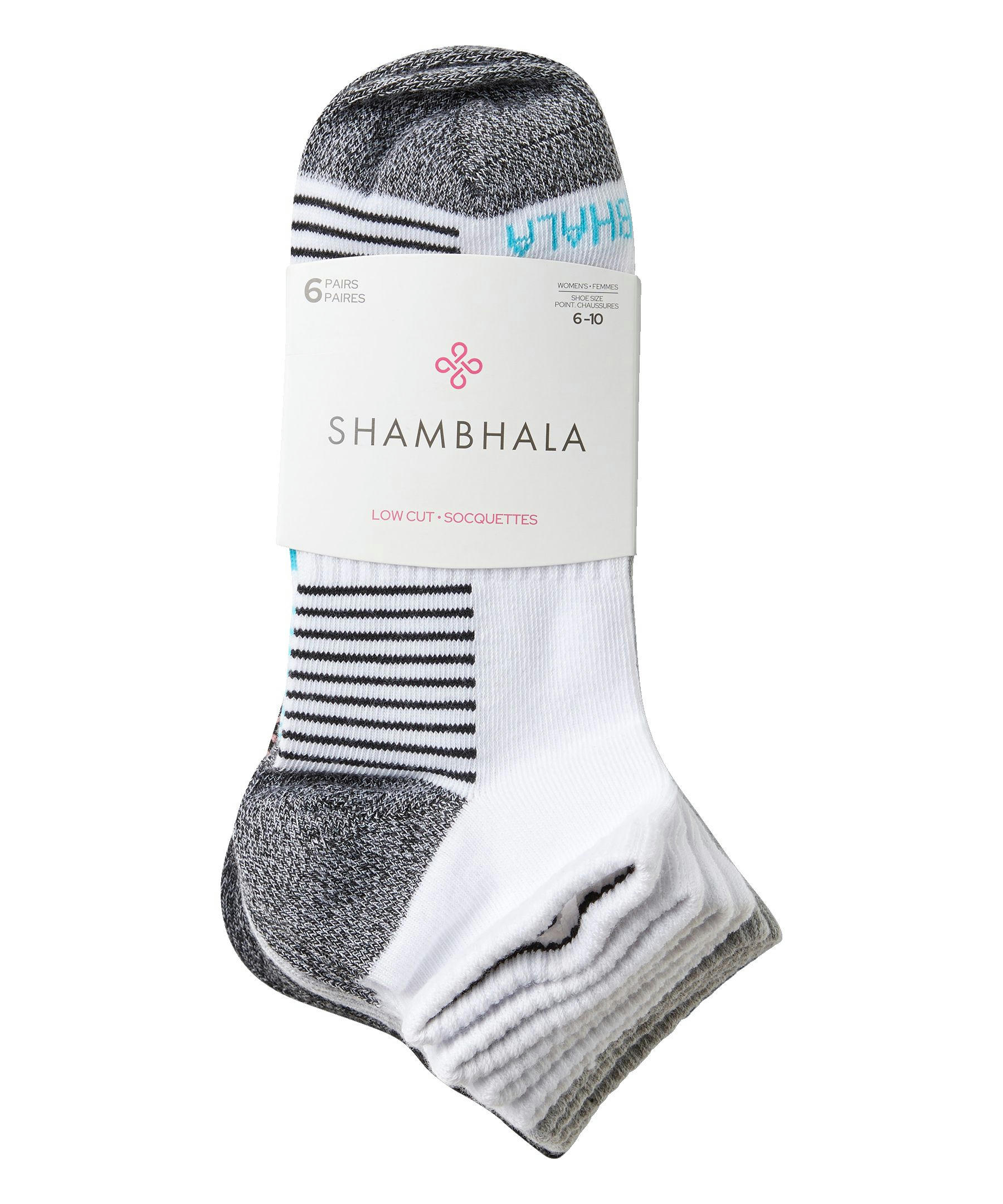 Shambhala Women's 6 Packs Low Cut Socks