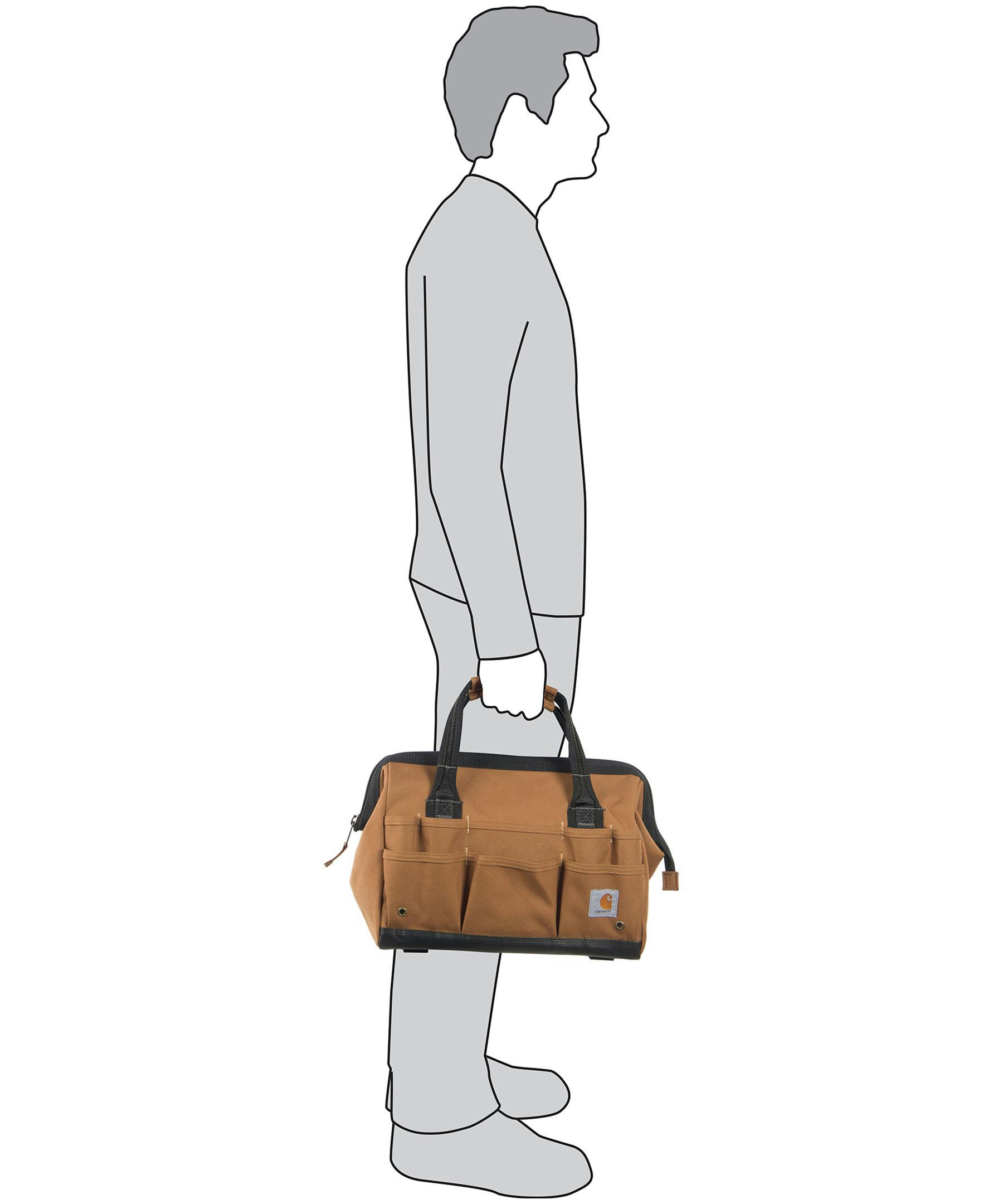 Carhartt 14 Inch Heavyweight Tool Bag with 25 Pockets