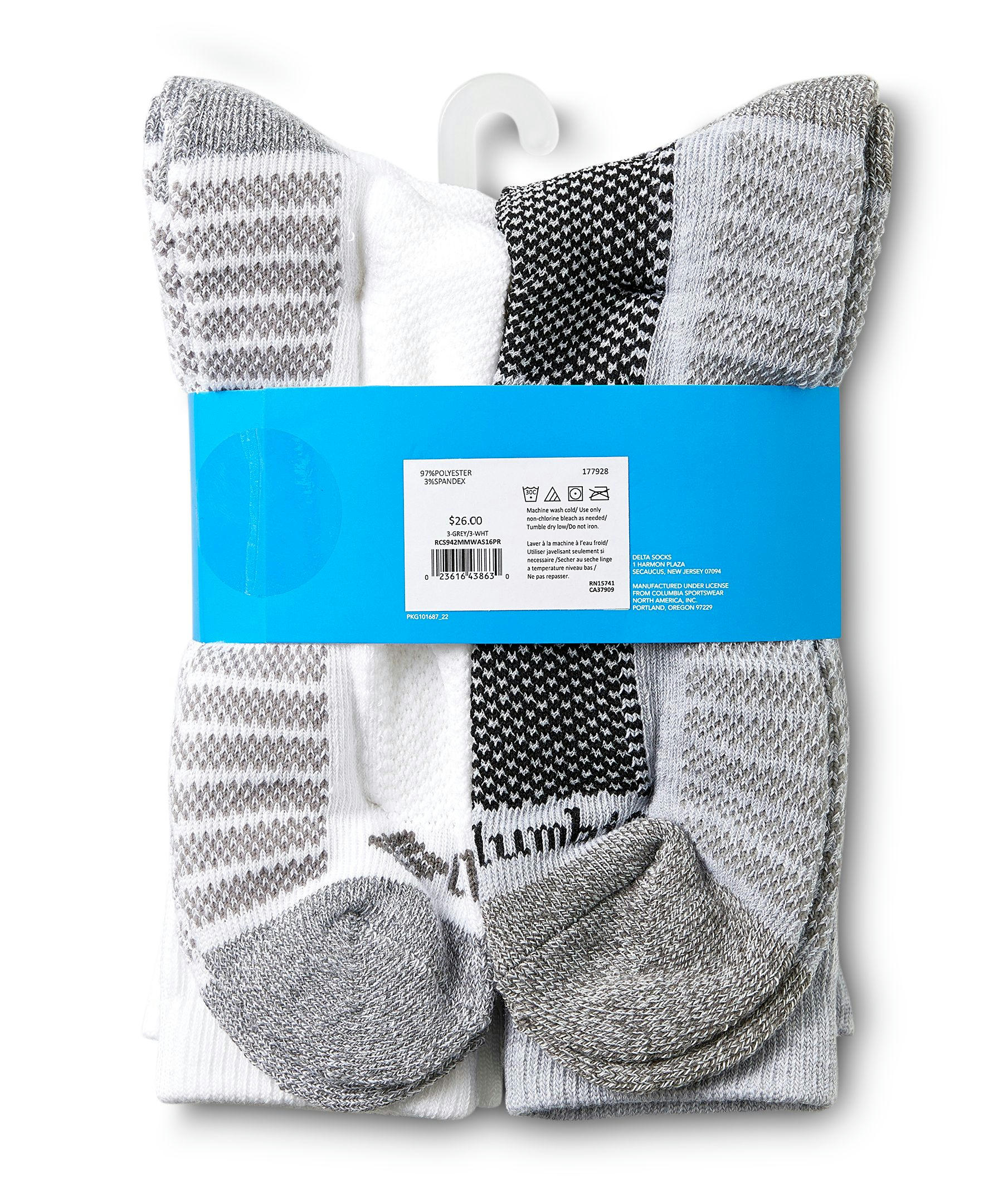 Men's 6 Pack Fastdry Sport Crew Socks