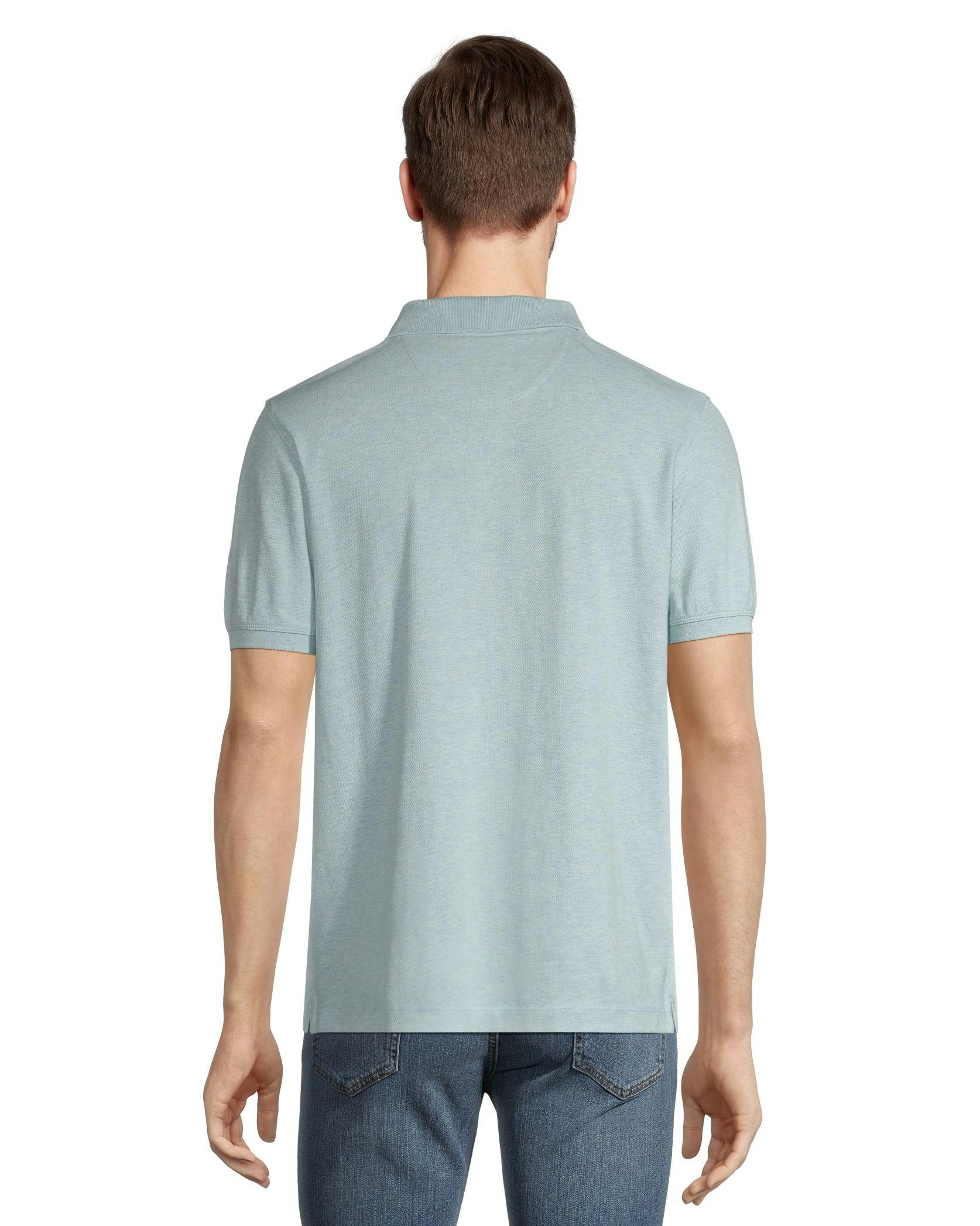 Denver Hayes Men's 50 Wash Stretch Pique Classic Fit Polo Shirt