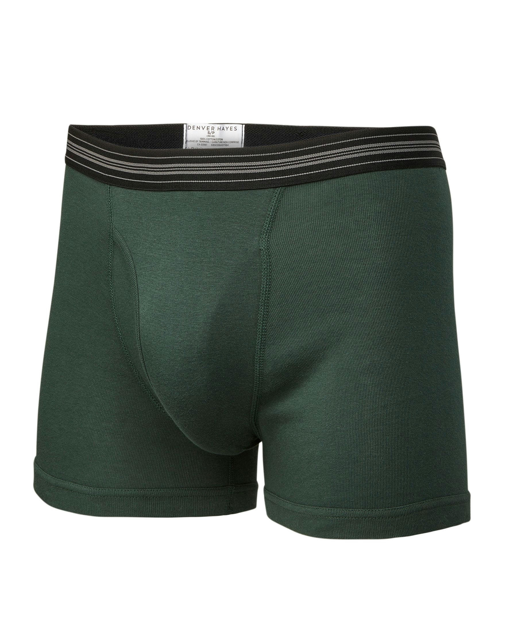 Denver Hayes Men's 3 Pack Solid Boxer Briefs