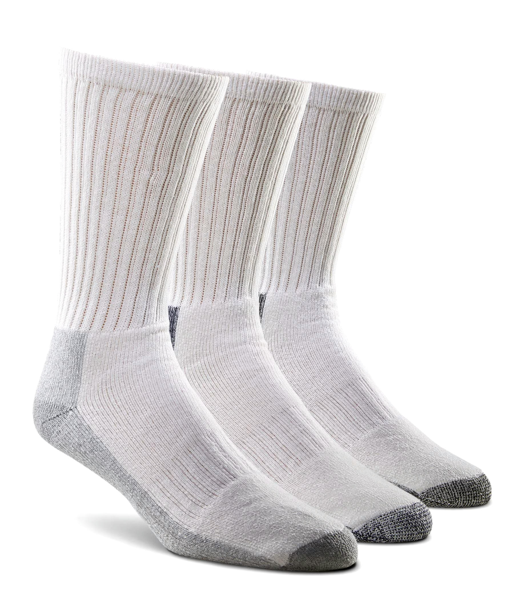 Matrix Men's 3 Pack Performance Quad Comfort Soil Buster Crew Socks