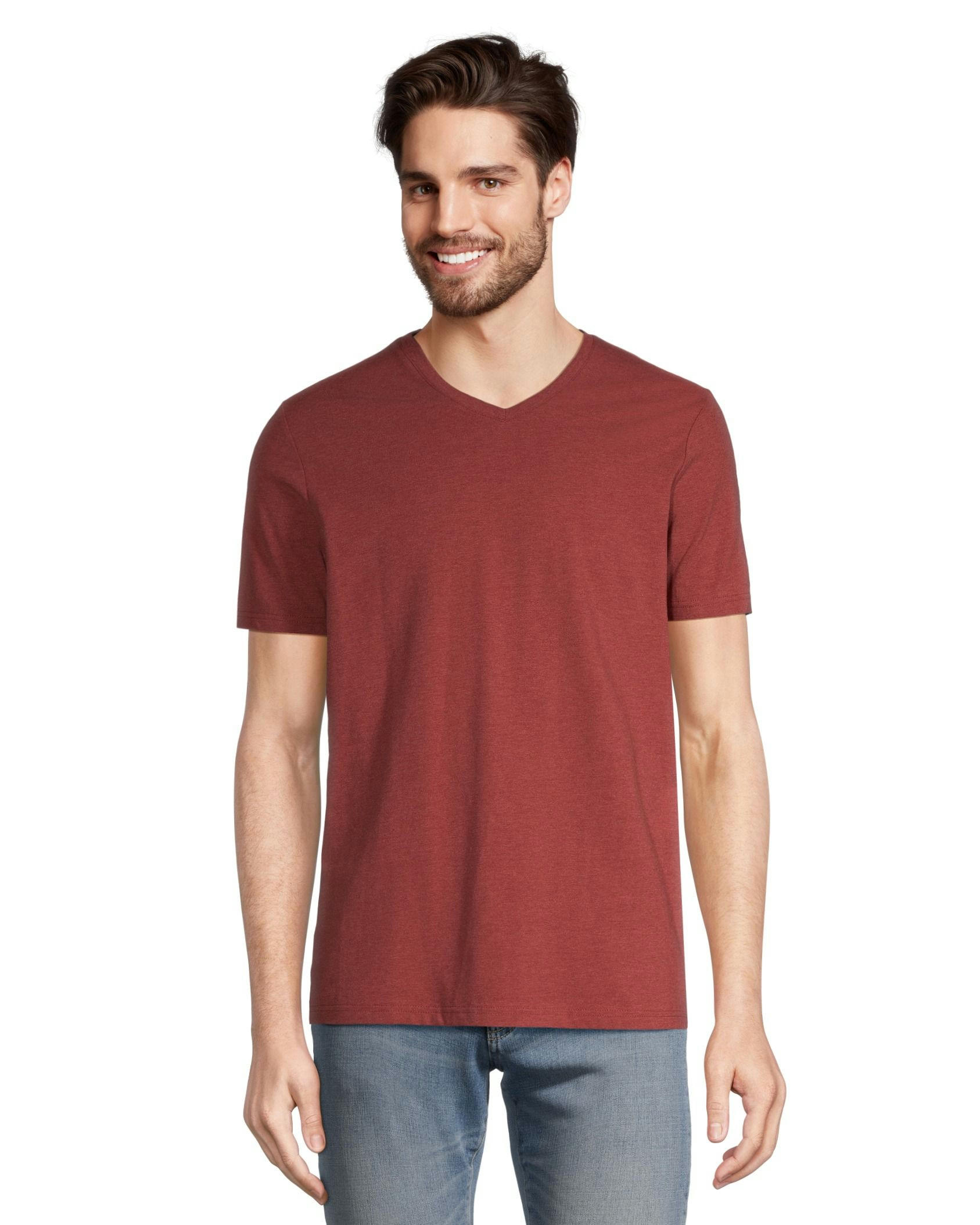 Denver Hayes Men's Seasonal Stretch V Neck T Shirt