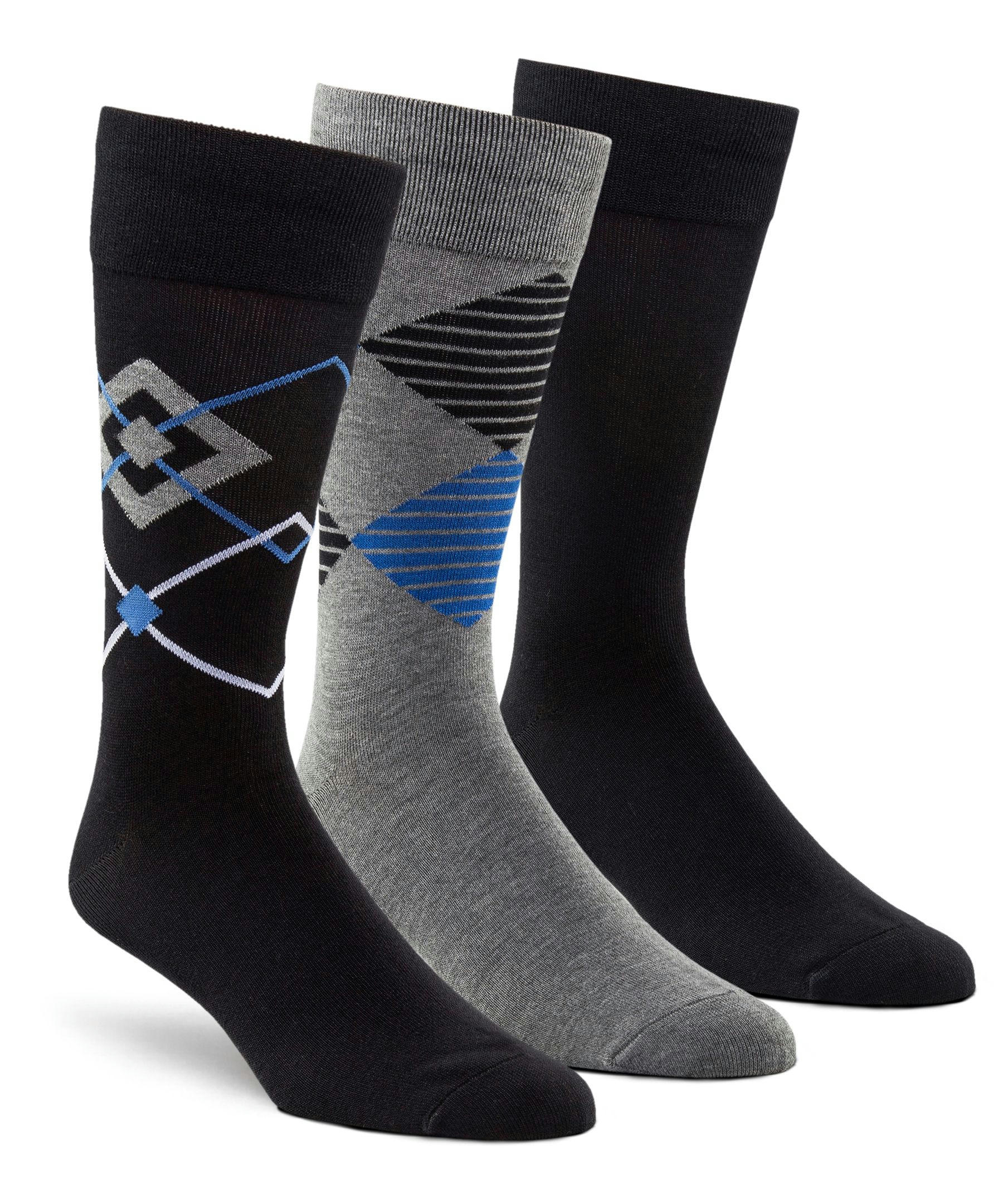 Denver Hayes Men's 3 Pack Bogo Casual Crew Socks