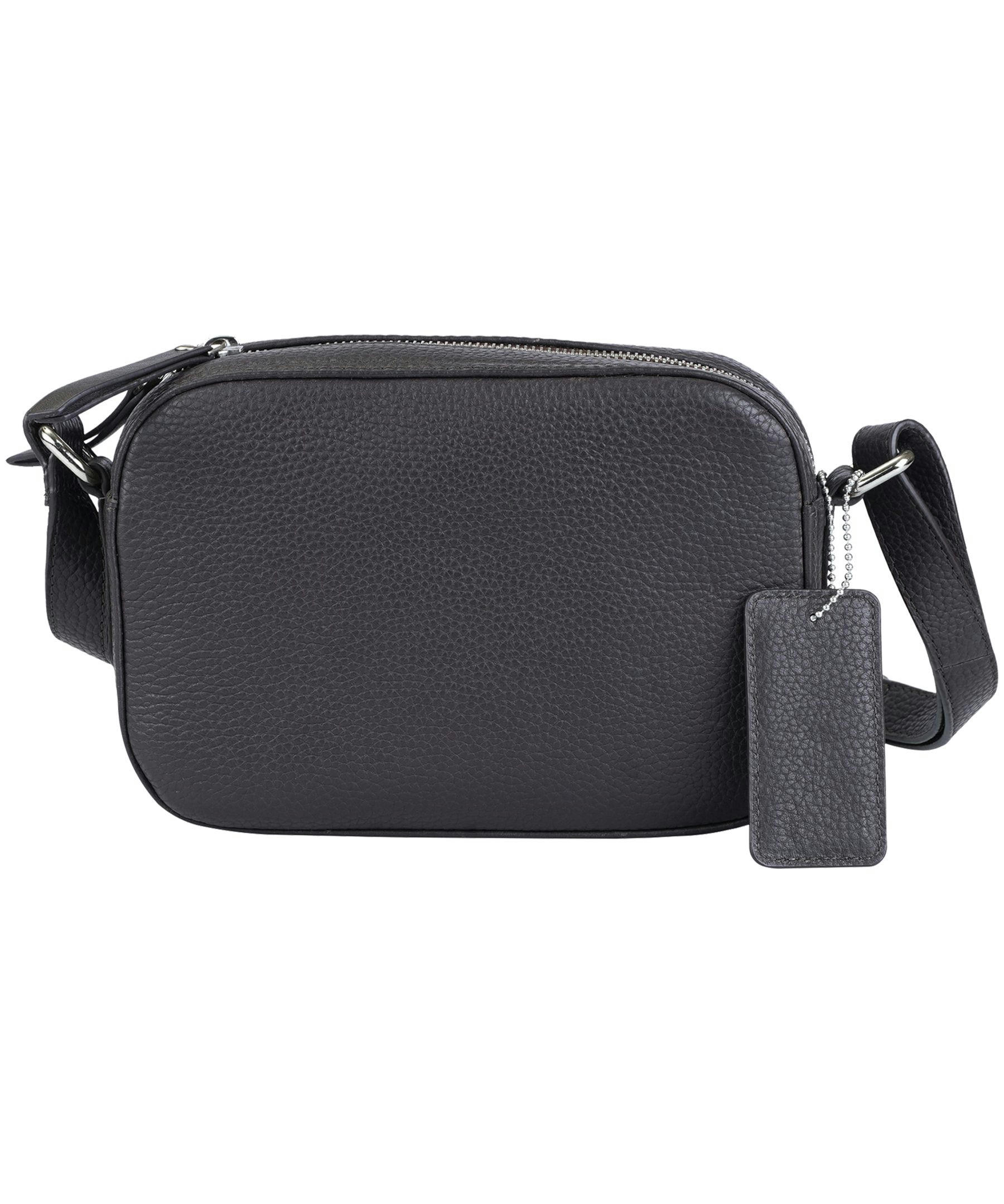 Mancini Leather Goods Women's Pebelled RFID Secure Clara Crossbody Bag