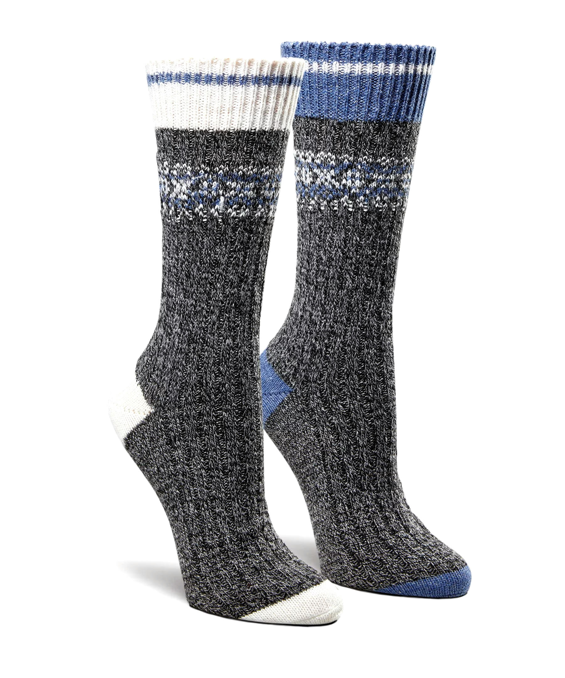 WindRiver Women's 2 Pack Quad Comfort Outdoor Casual Collegiate Crew Socks