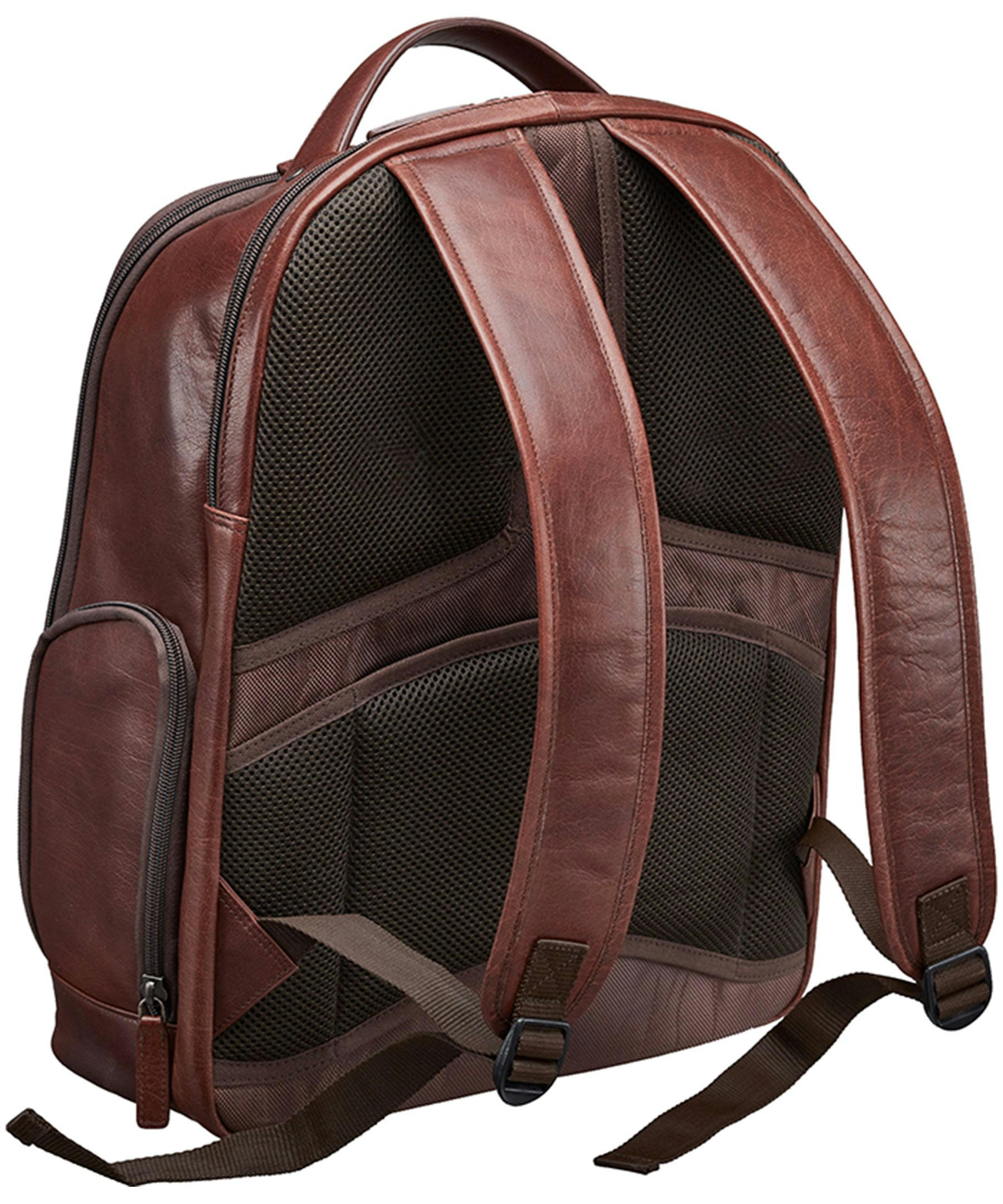 Mancini Leather Goods Unisex Buffalo Carry On Duffle Bag with Laptop Compartment Black