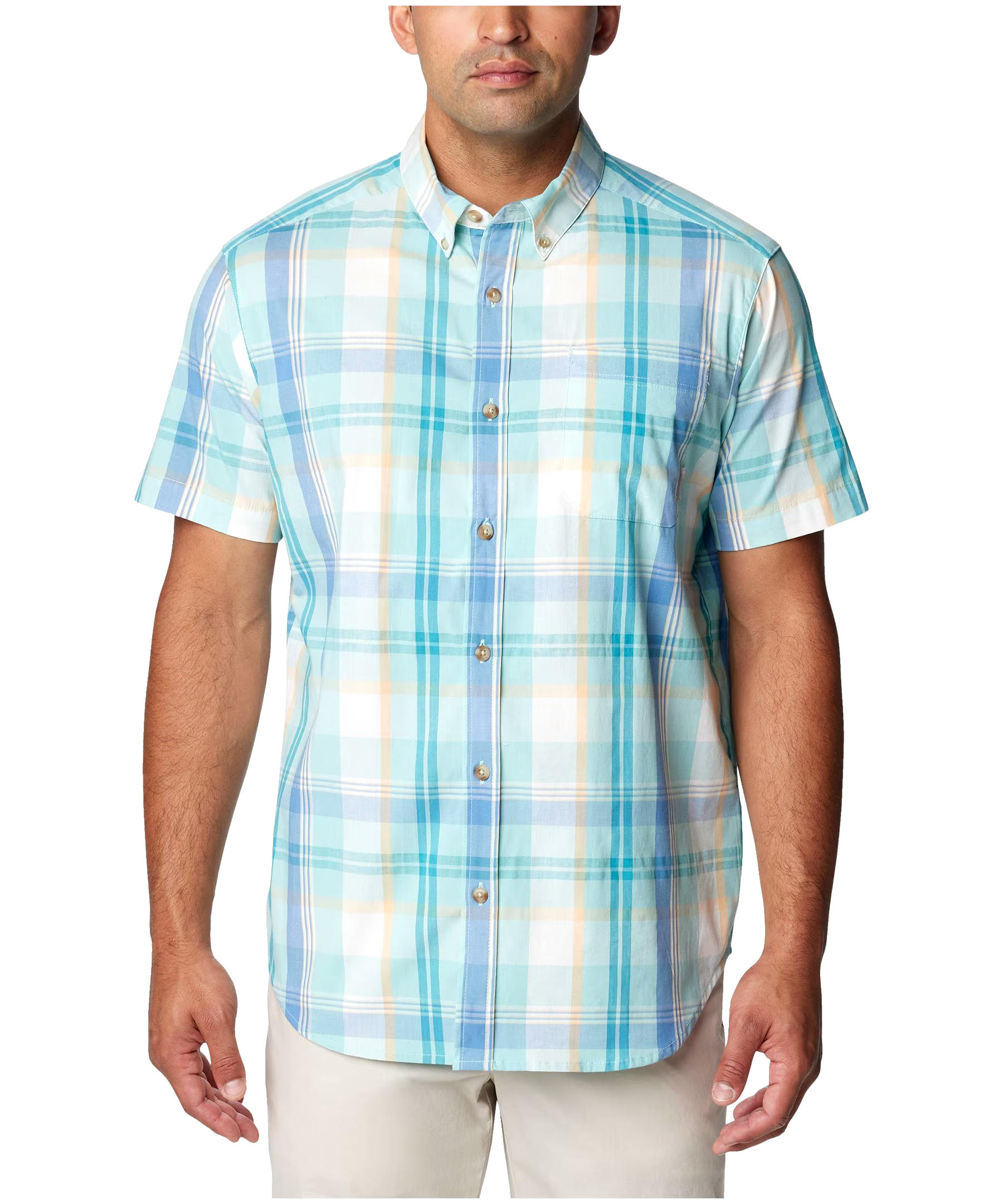 Columbia Men's Rapid Rivers Short Sleeve Plaid Shirt