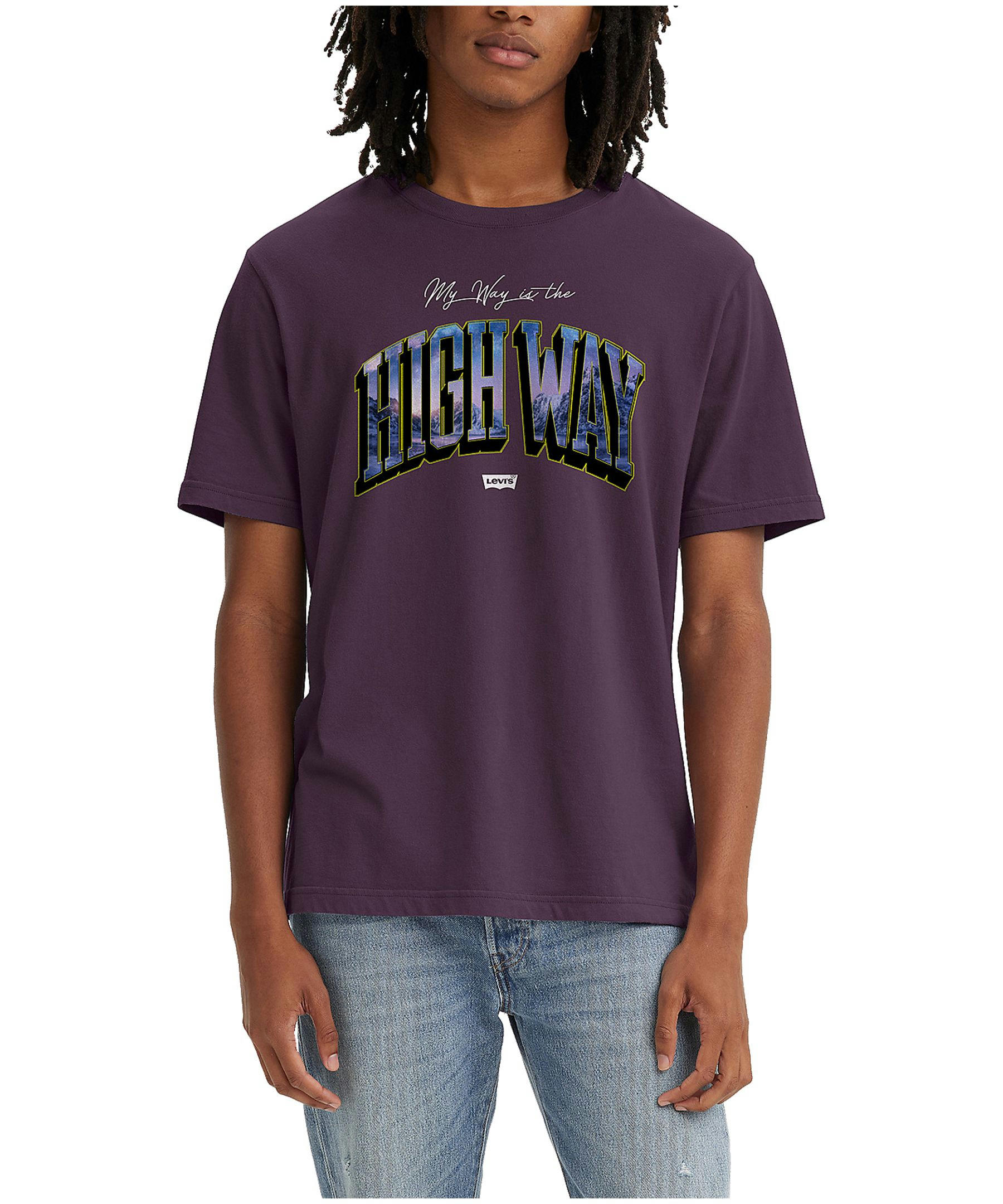 Levi's Men's Highway Graphic Crewneck Cotton T Shirt