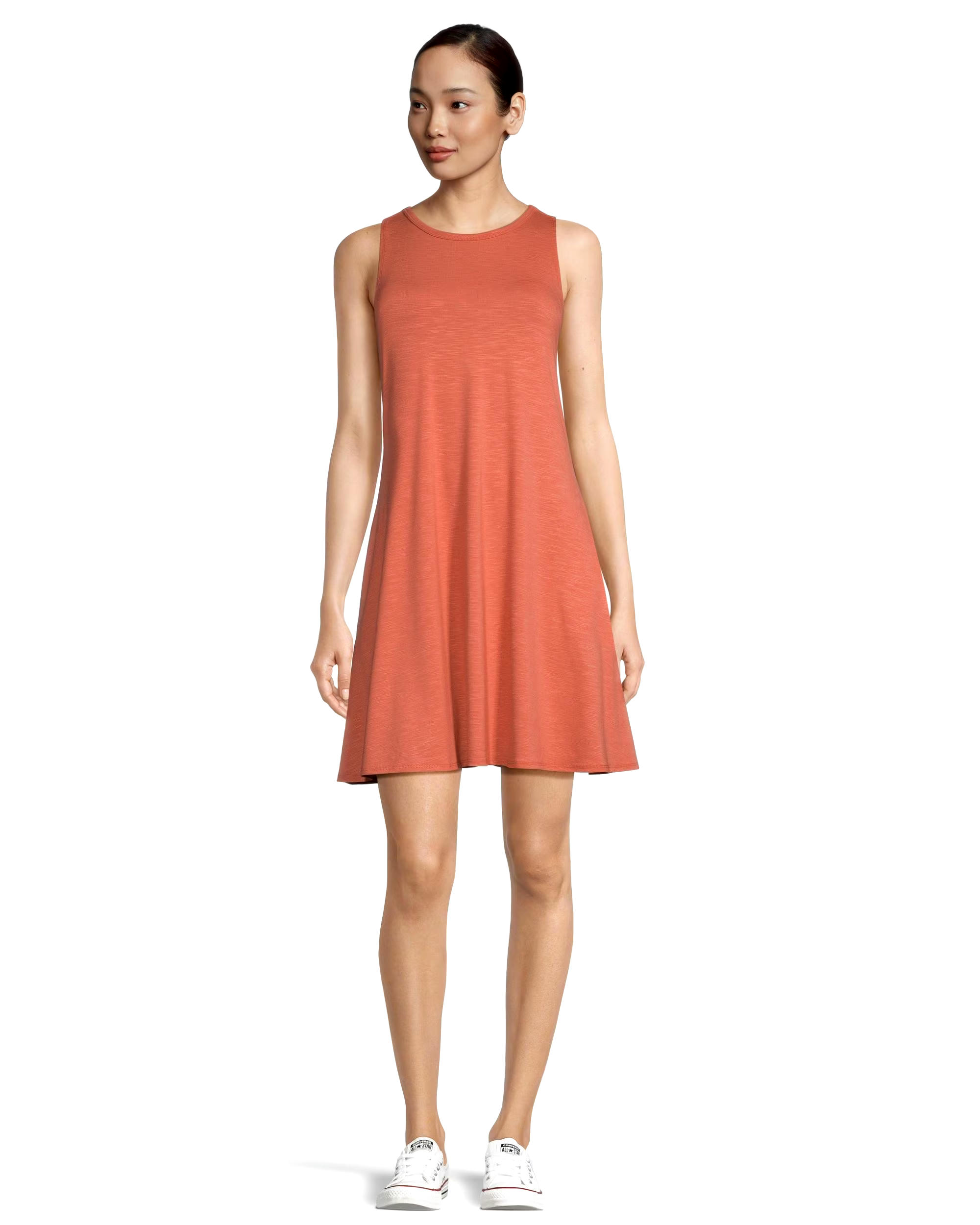 FarWest Women's Sleeveless Swing Tank Dress