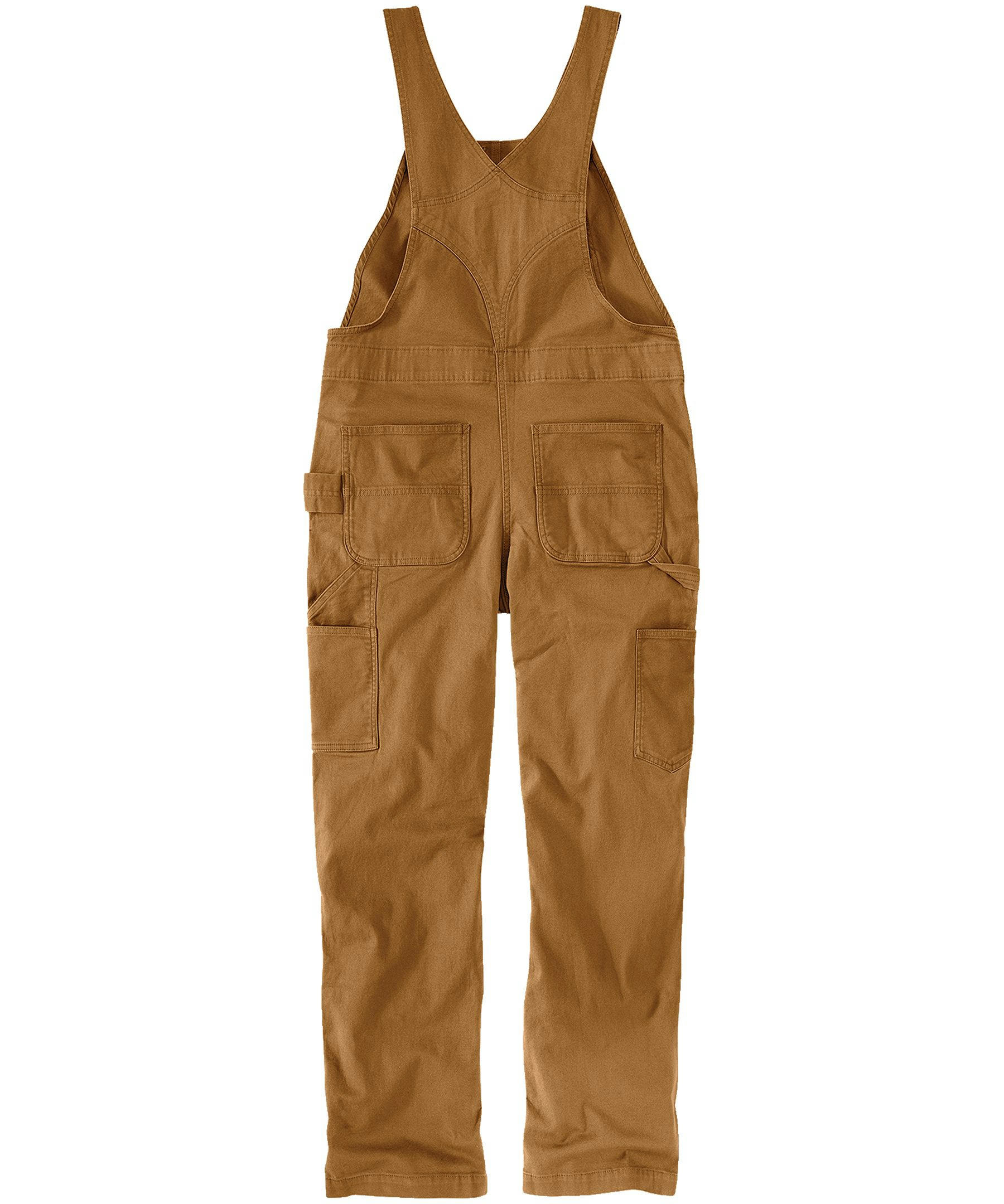 Carhartt Women's Rugged Flex Loose Fit Double Front Canvas Bib Overalls