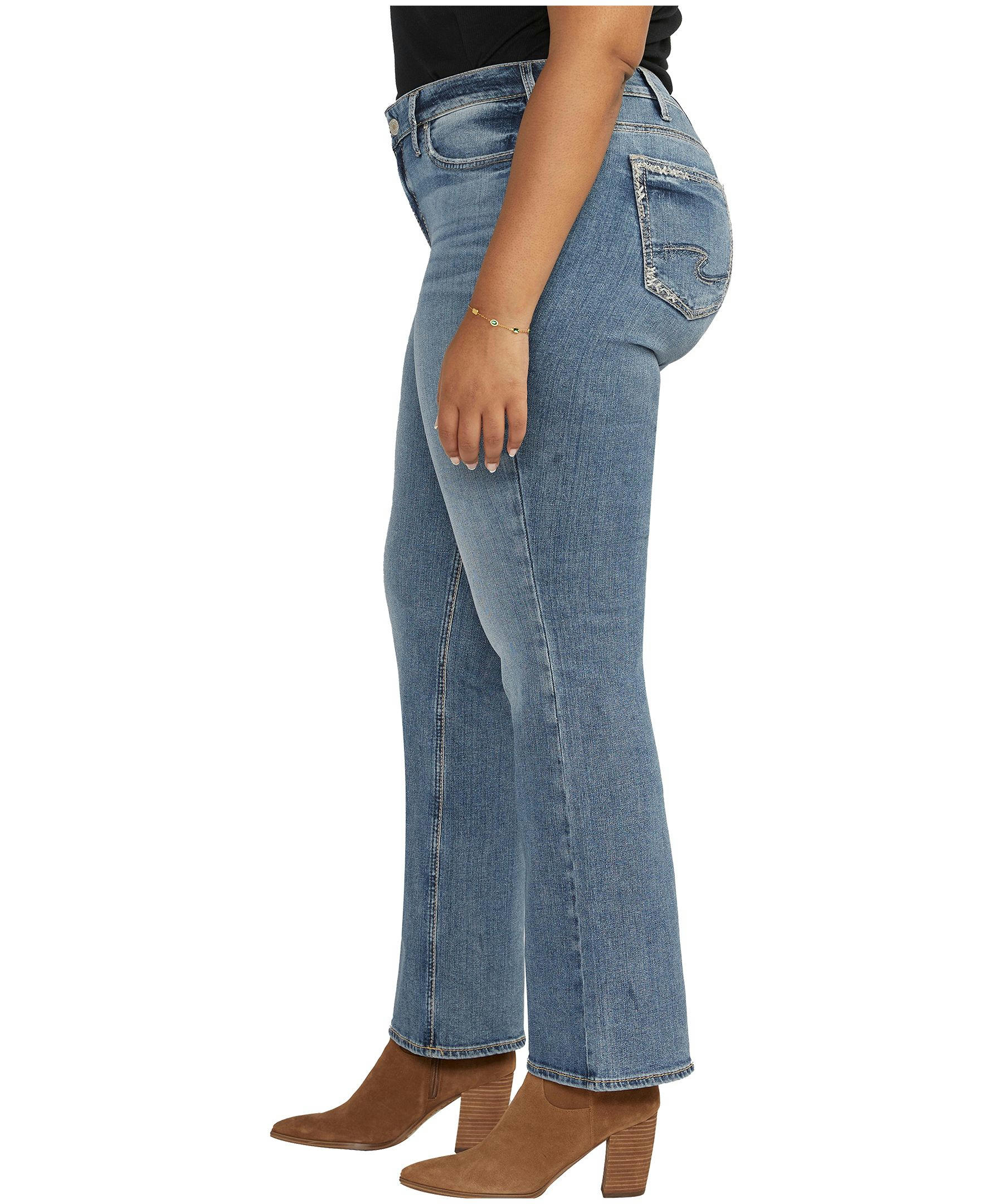 Silver Women's Suki Mid Rise Curvy Fit Bootcut Jeans