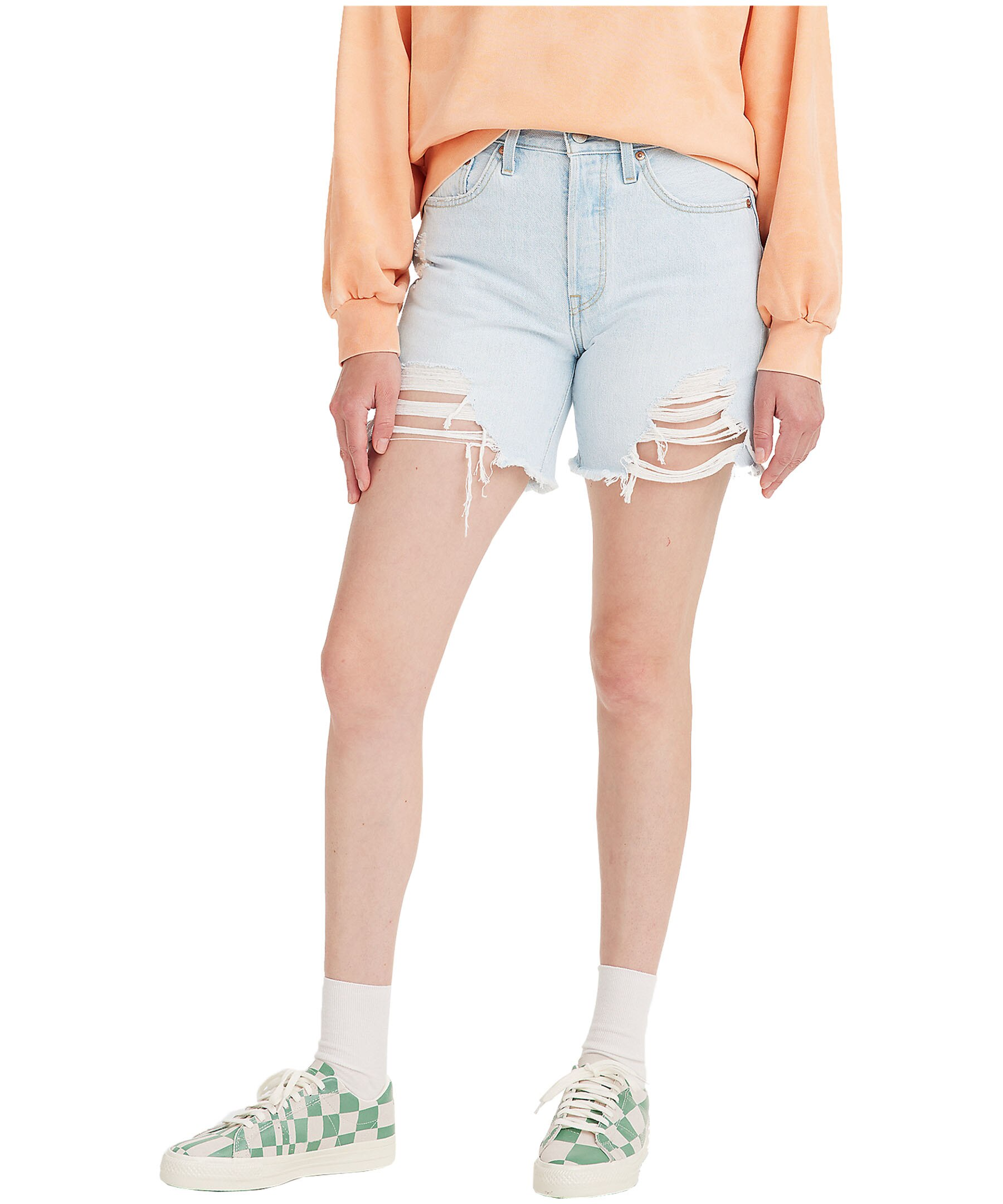 Levi's Women's 501 High Rise Jean Shorts - Light Indigo