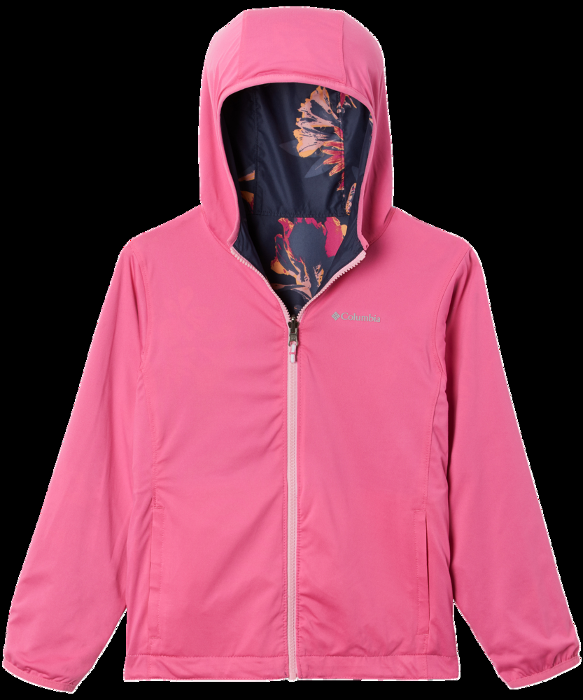 Columbia Youth Girls' Pixel Grabber II Water Resistant Reversible Jacket