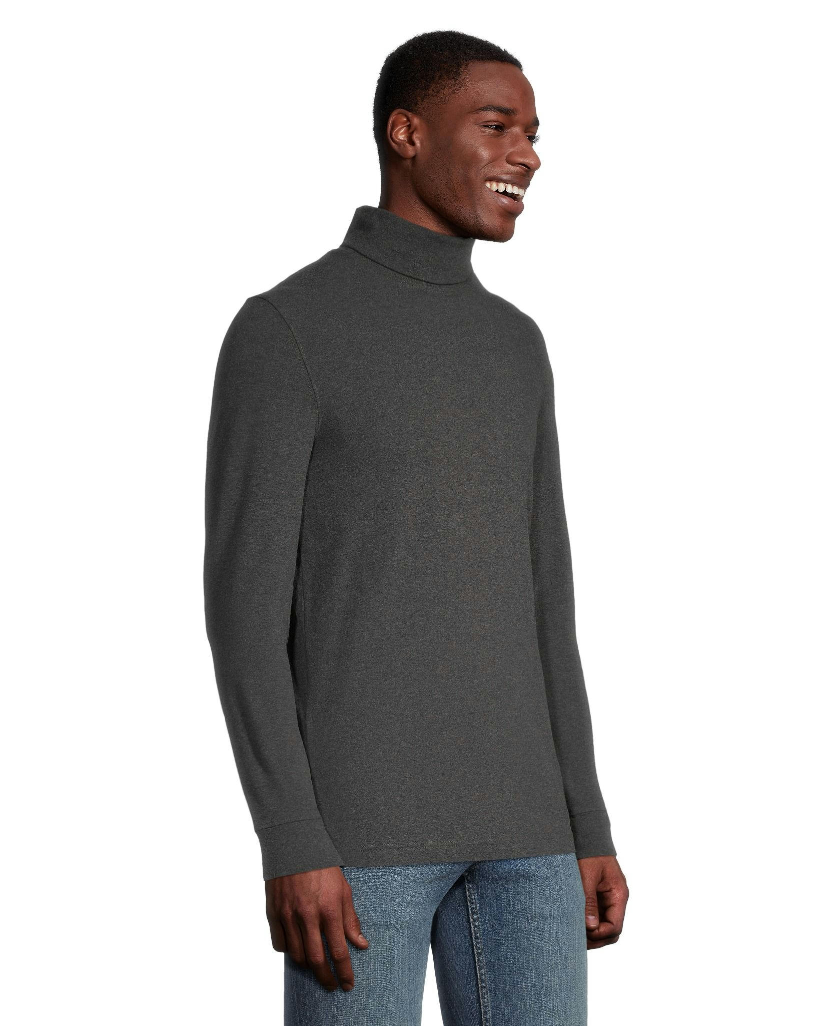 Denver Hayes Men's Modern Fit Long Sleeve Turtleneck