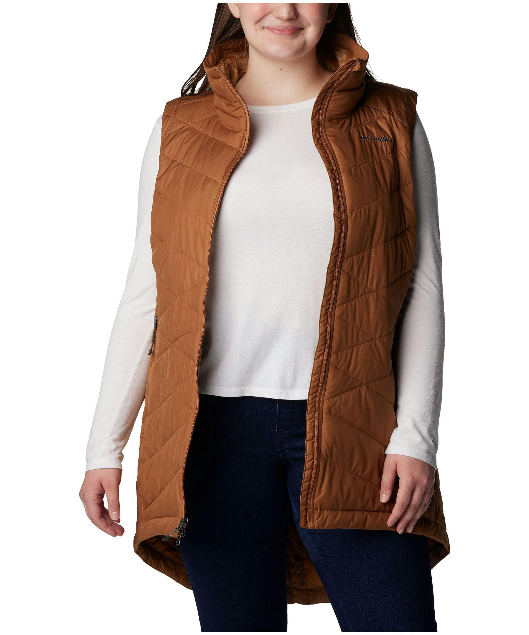 Columbia Women's Heavenly Vest, Insulated, Semi-Fitted, Winter, Long