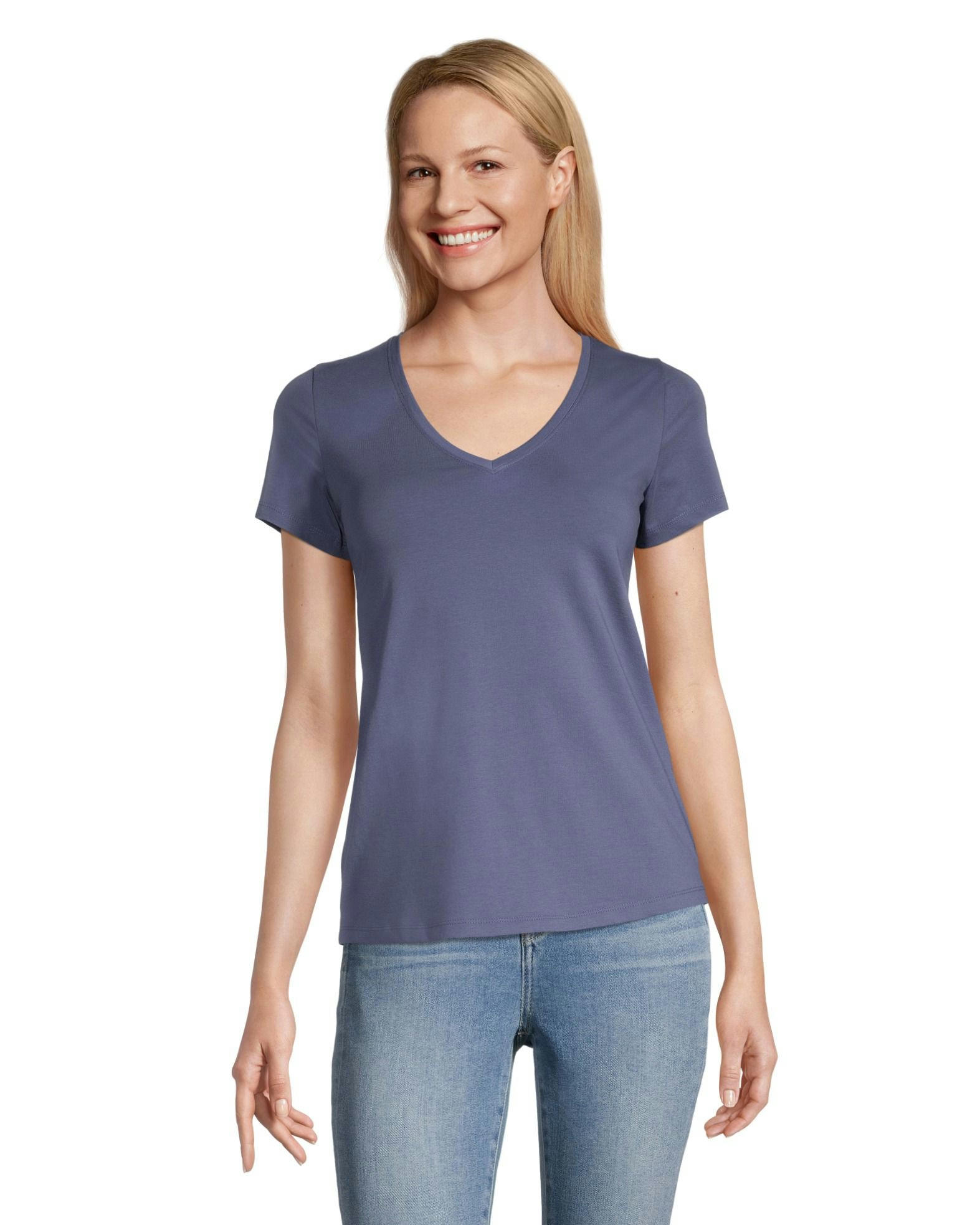 Denver Hayes Women's Semi-Fitted V-Neck T Shirt