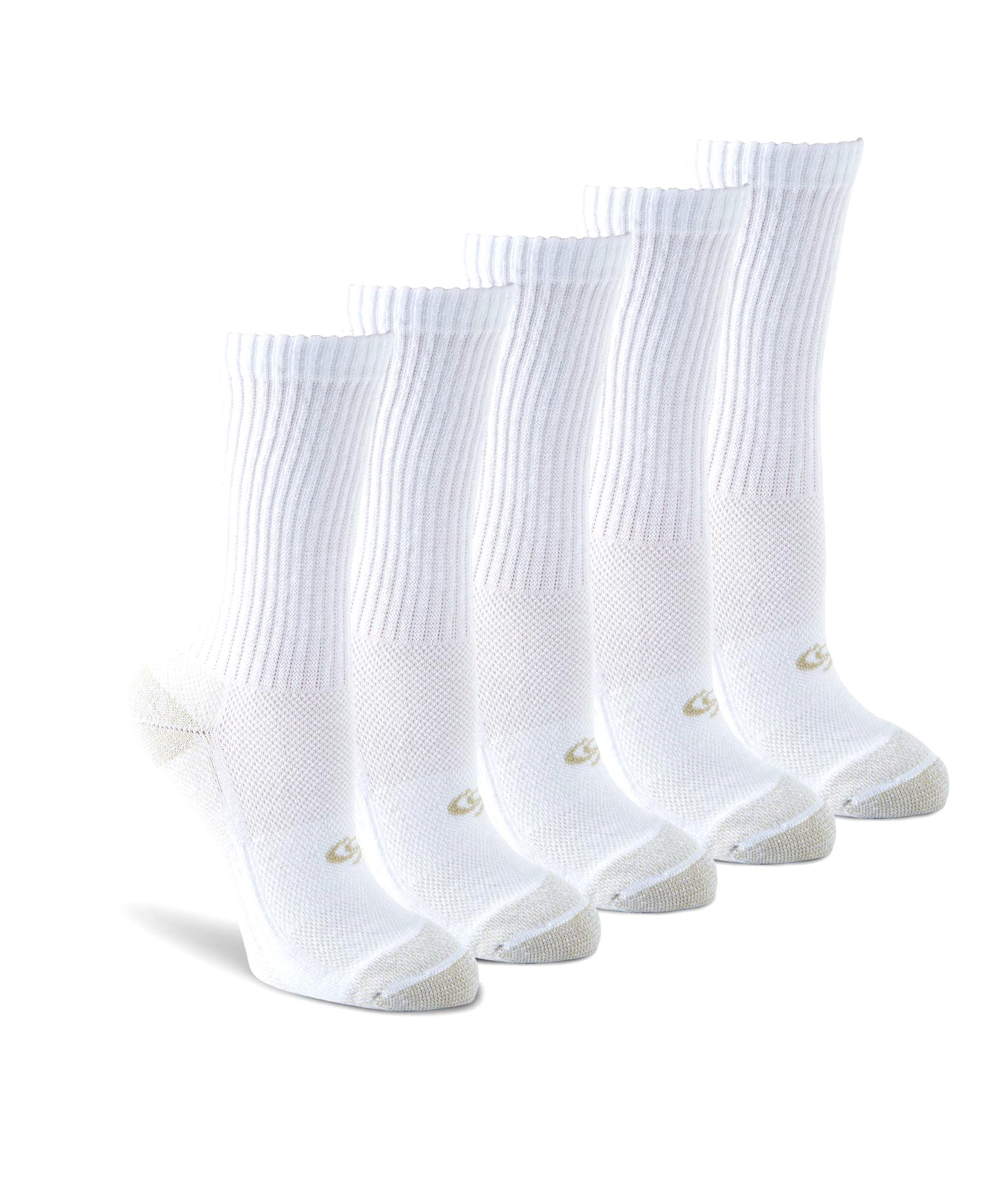 Copper Sole Women's 4+1 Bonus Pack Sport Crew Sock