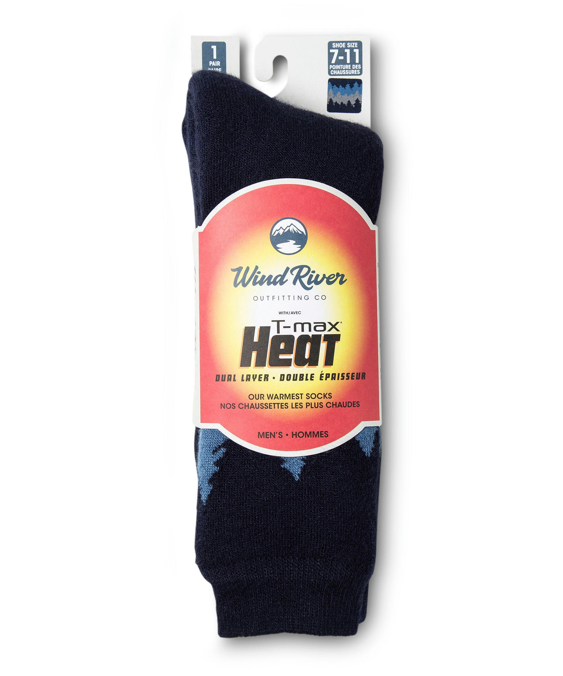 WindRiver Men's T-Max Heat Dual Layer Thermal Boot Socks