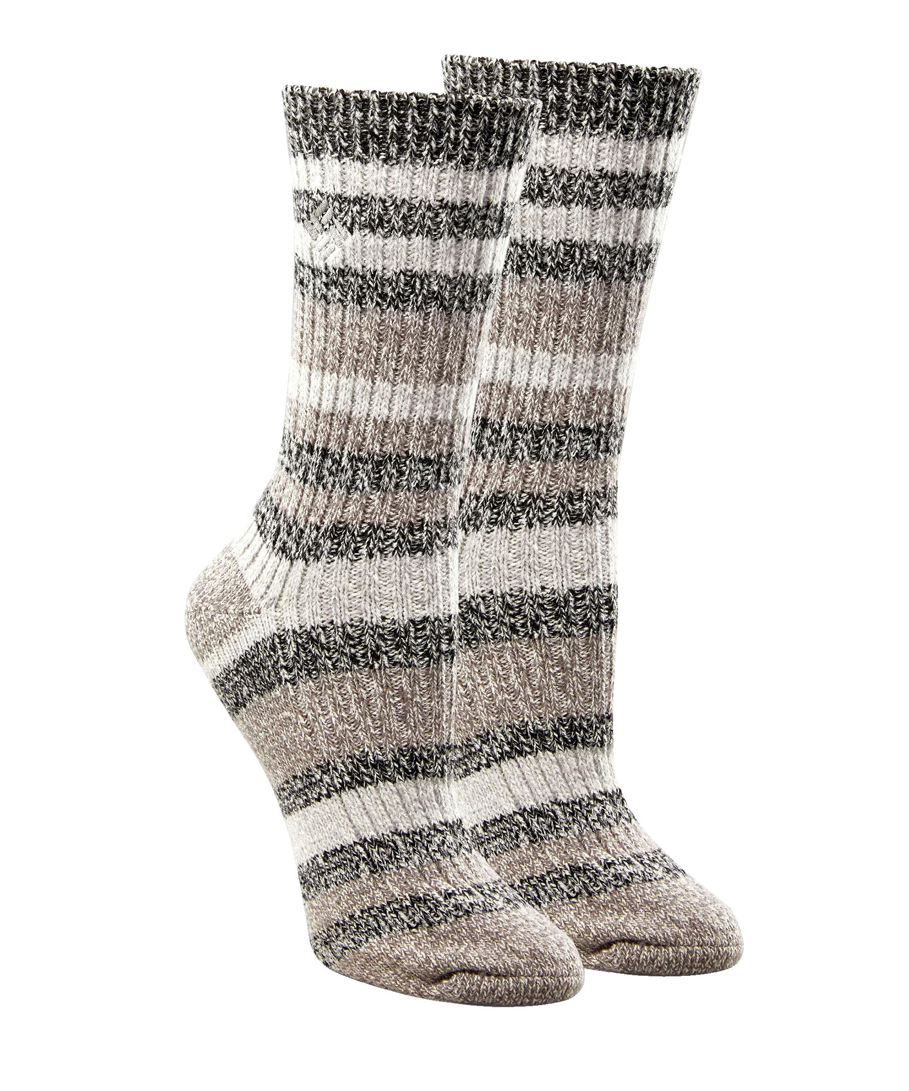 Columbia Women's 2-Pack Super Soft Canyon Stripe Crew Sock