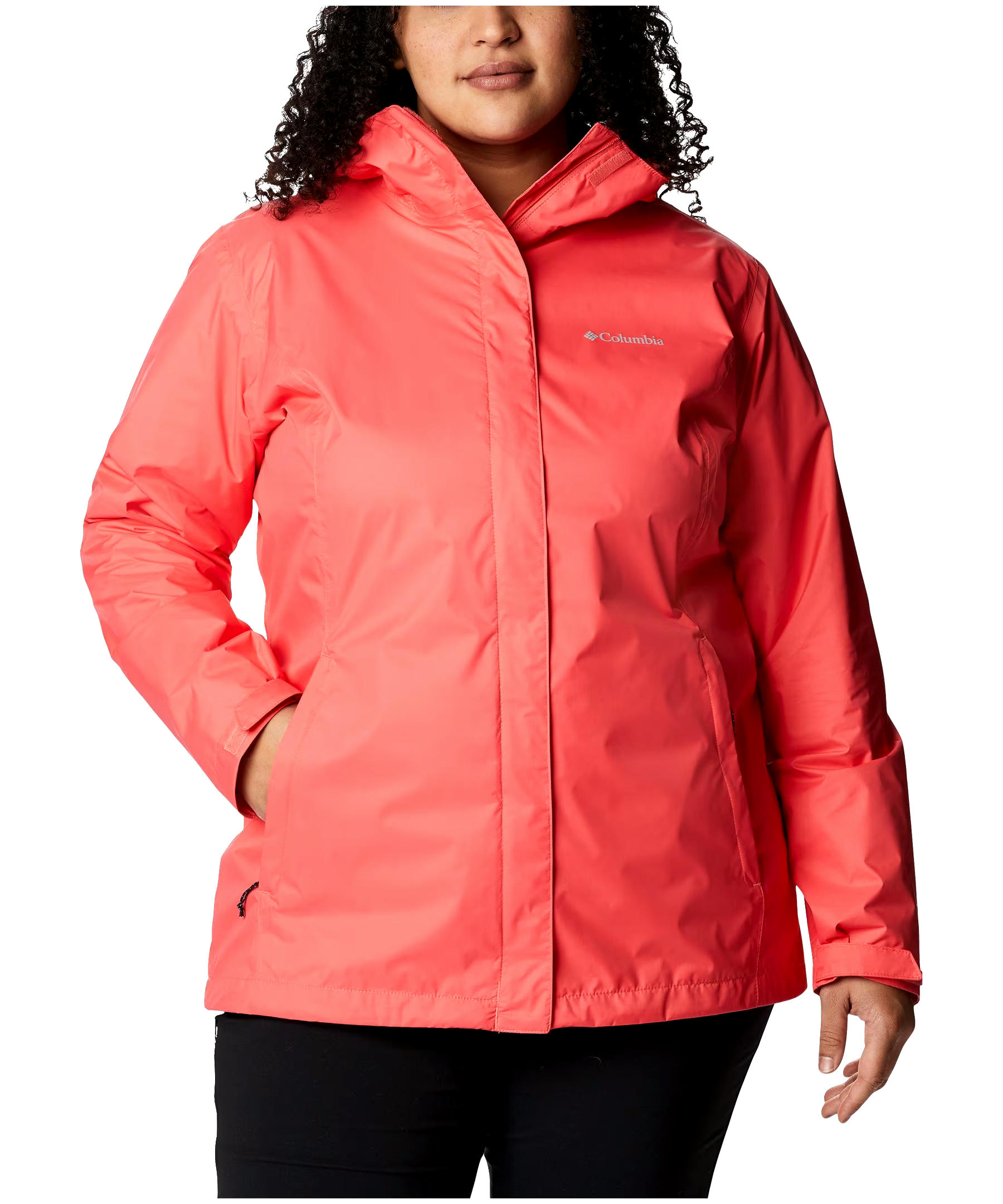 Columbia Women's Arcadia II Hooded Rain Jacket, Waterproof, Breathable, Packable, Shell