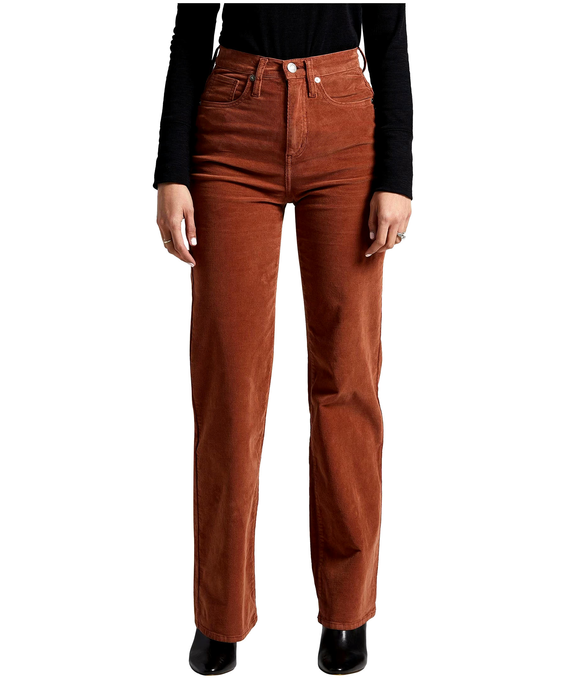 Silver Women's Highly Desirable Ultra High Rise Slim Fit Corduroy Pants