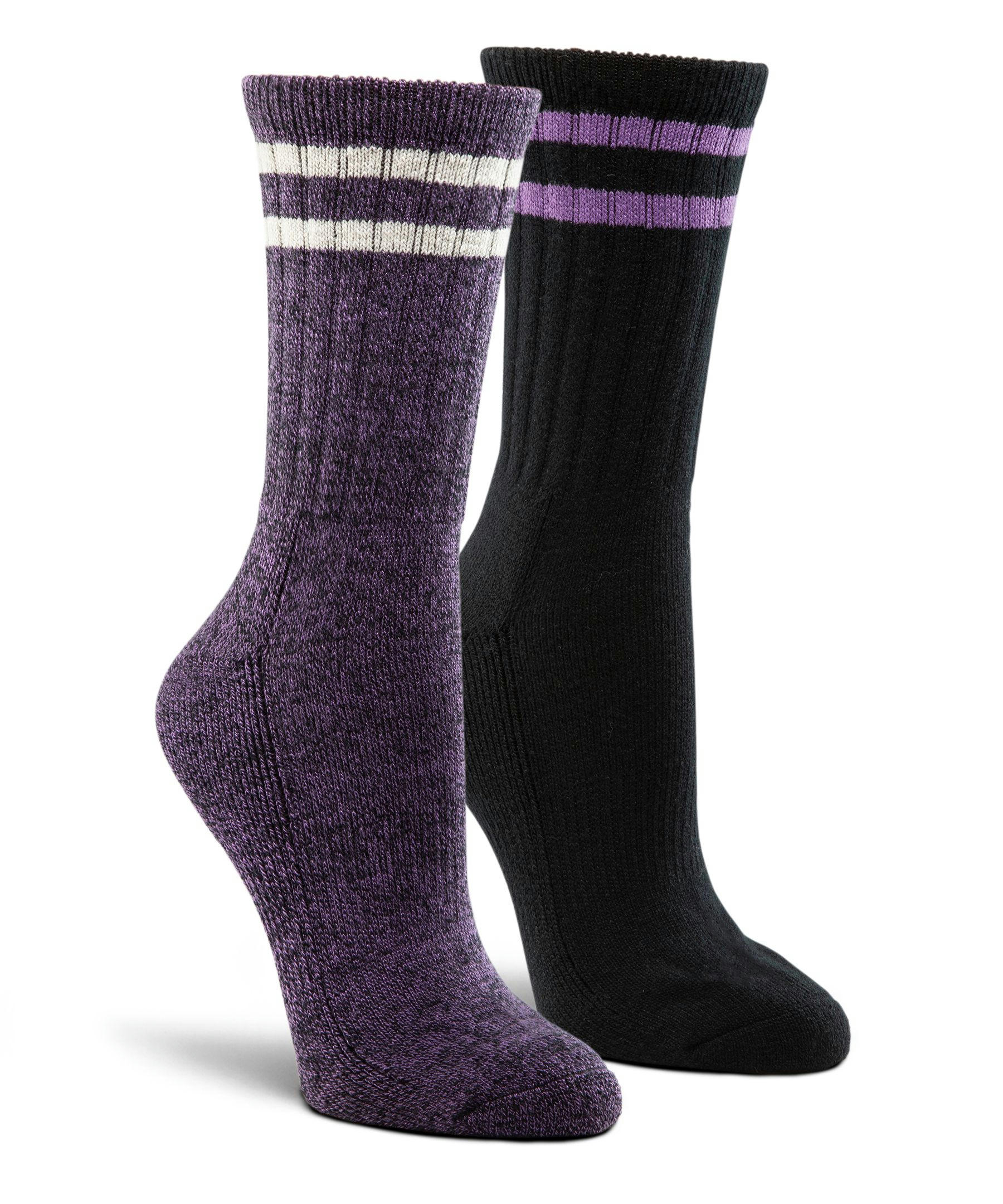 WindRiver Women's 2 Pack Super Soft Thermal Quad Comfort Boot Socks